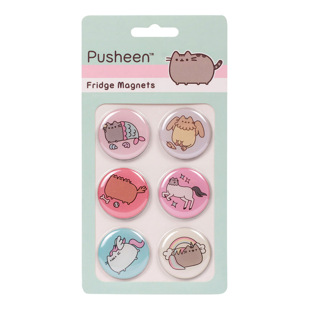 Product image Pusheen - Button 6-piece Magnet Set