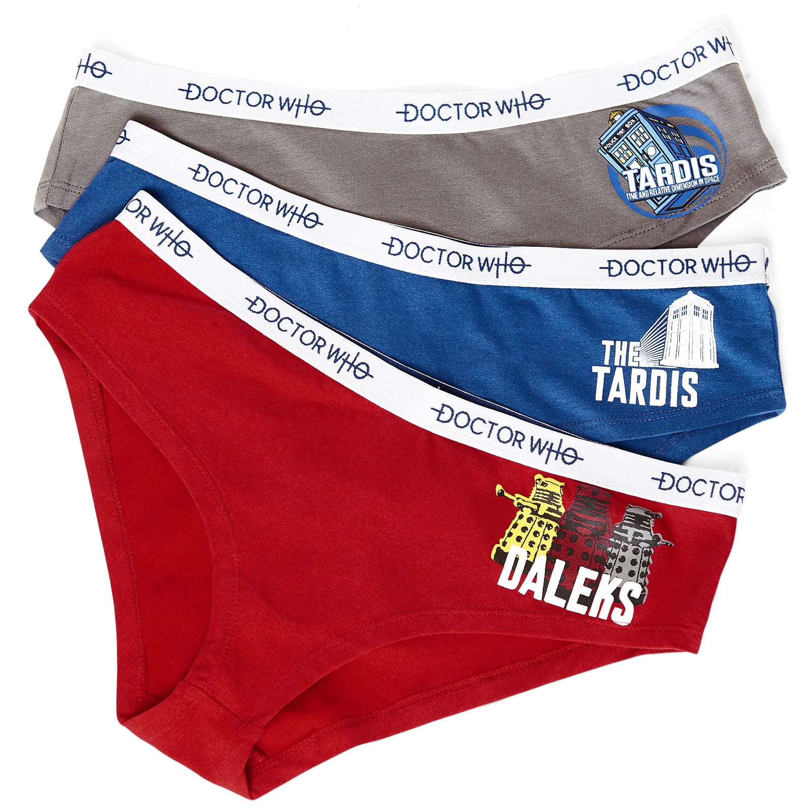 Product image Doctor Who - Tardis & Daleks Panty Set 3-piece