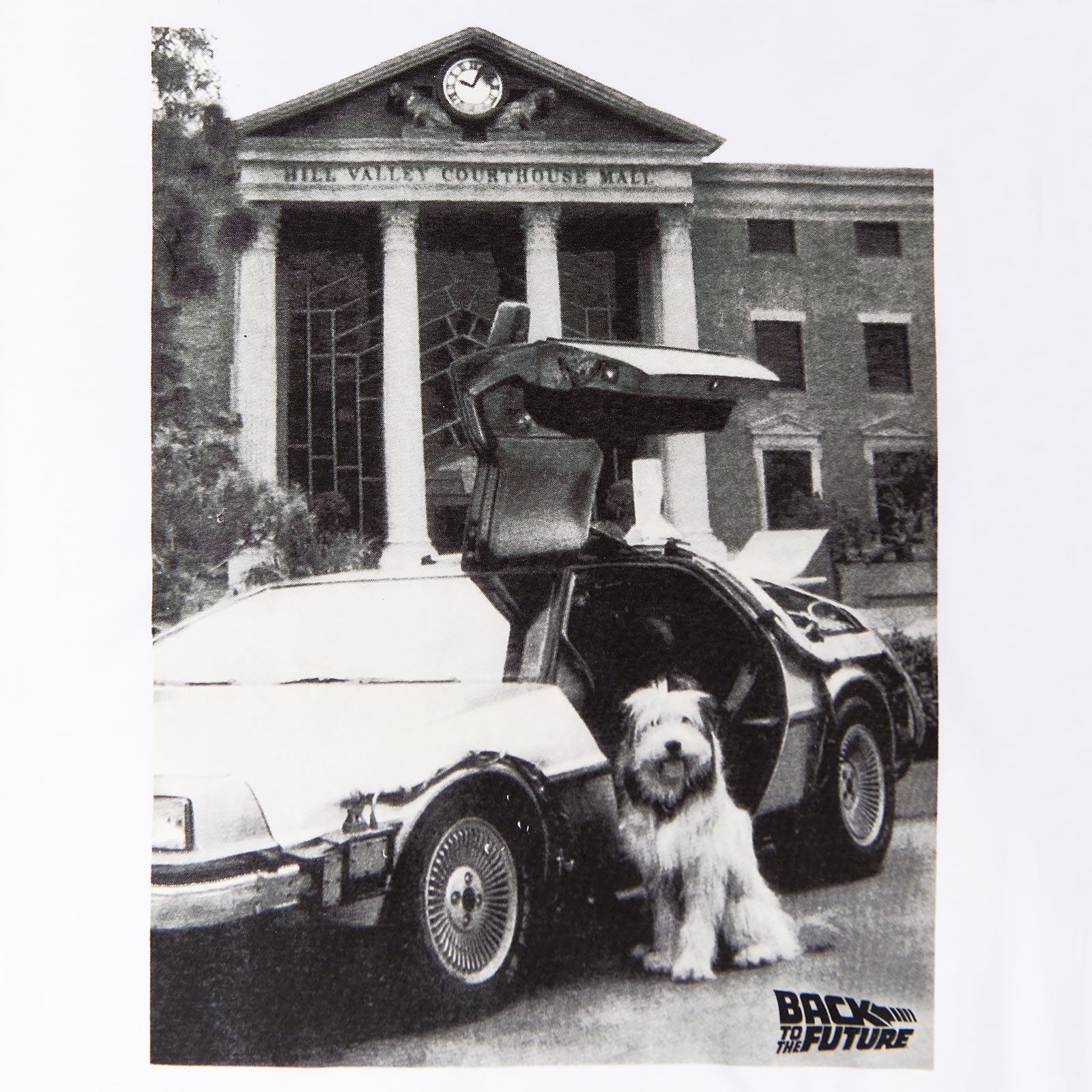 Product image Back to the Future - Einstein with DeLorean T-Shirt white