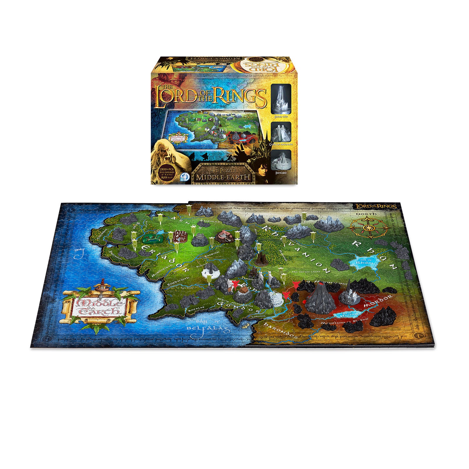 Product image The Lord of the Rings - Middle Earth 4D Puzzle