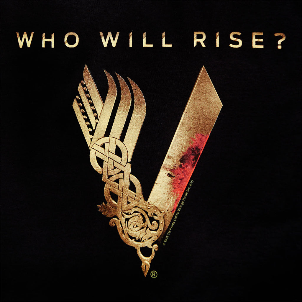 Product image Vikings - Who Will Rise Logo T-Shirt Black