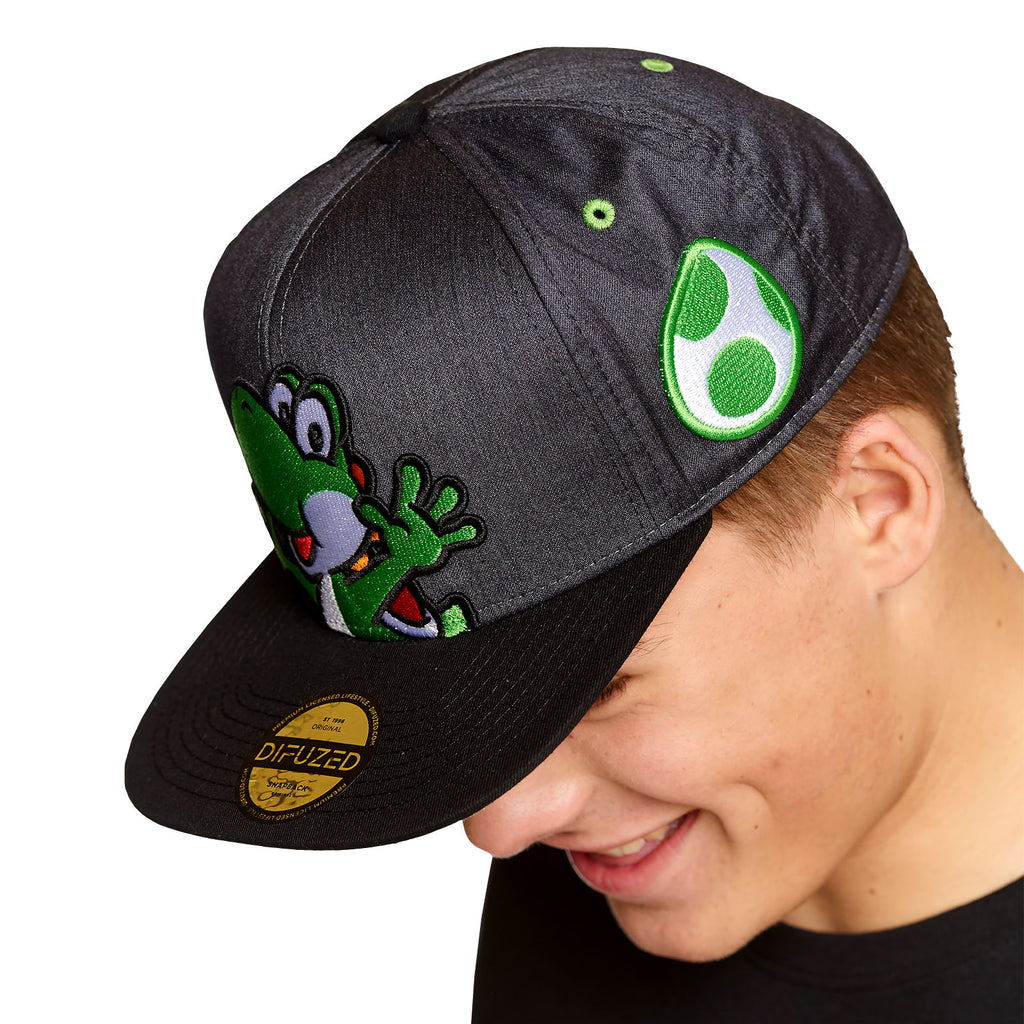 Product image Super Mario - Yoshi Snapback Cap grey