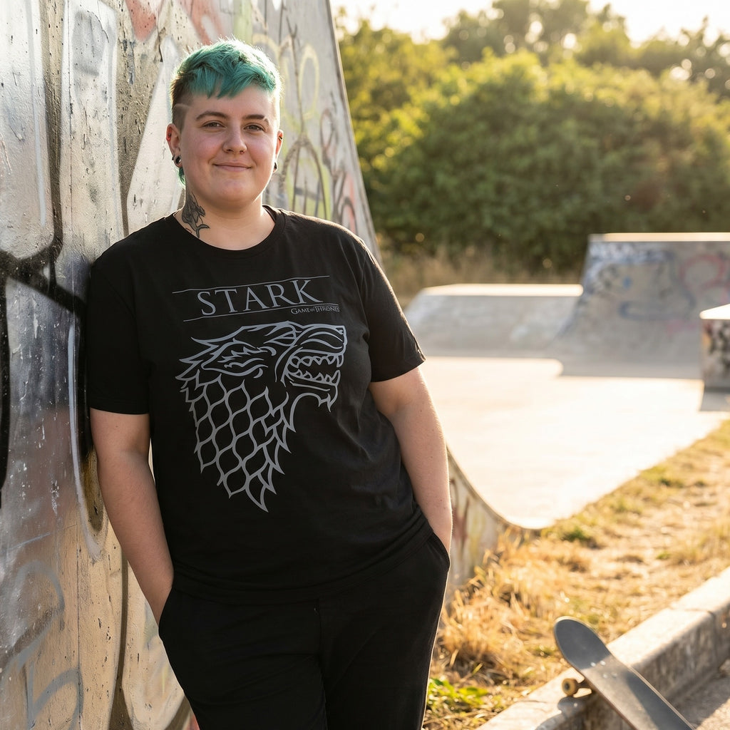 Product image Game of Thrones - Shadow Wolf House Stark T-Shirt Black