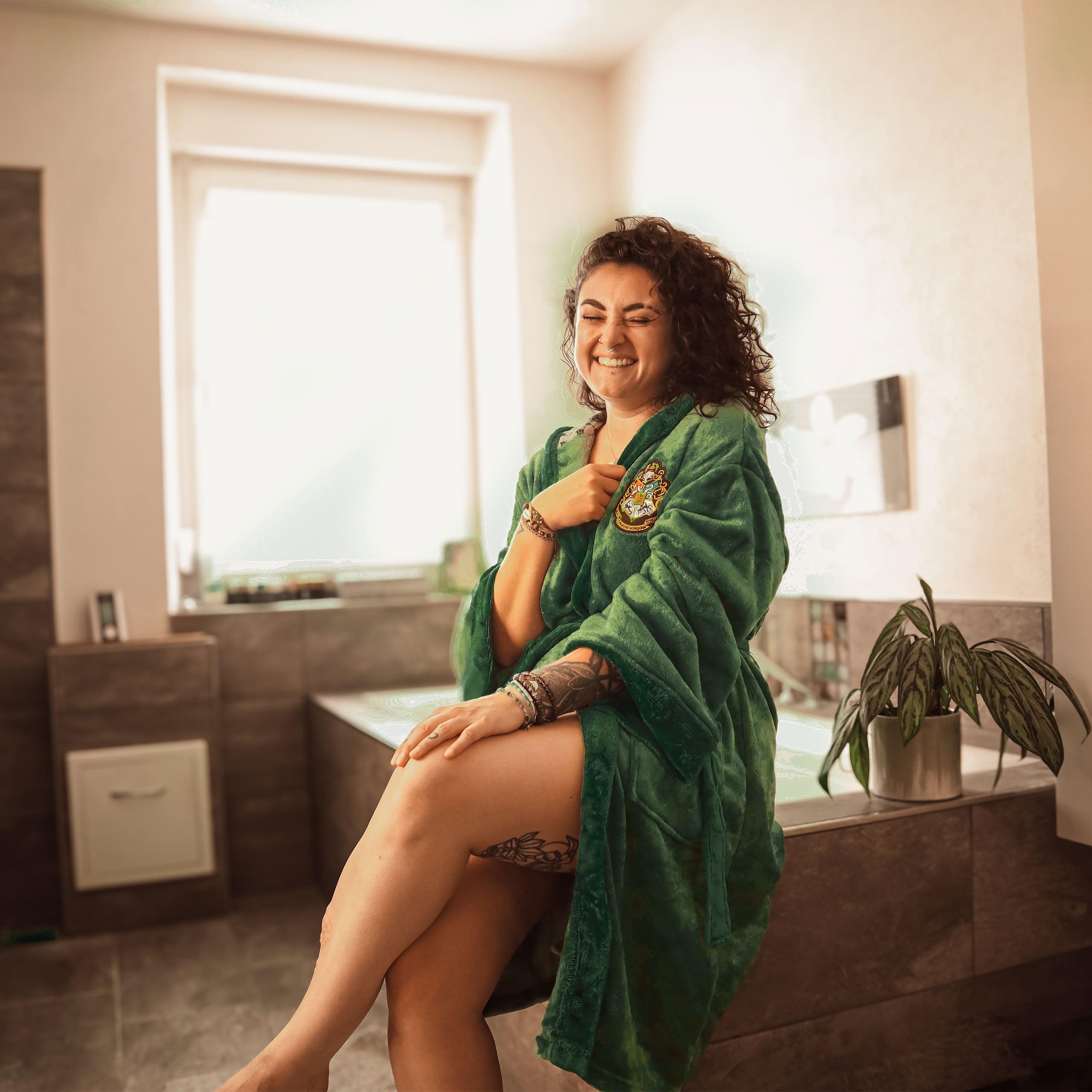 Product image Harry Potter - Slytherin Crest Bathrobe Green