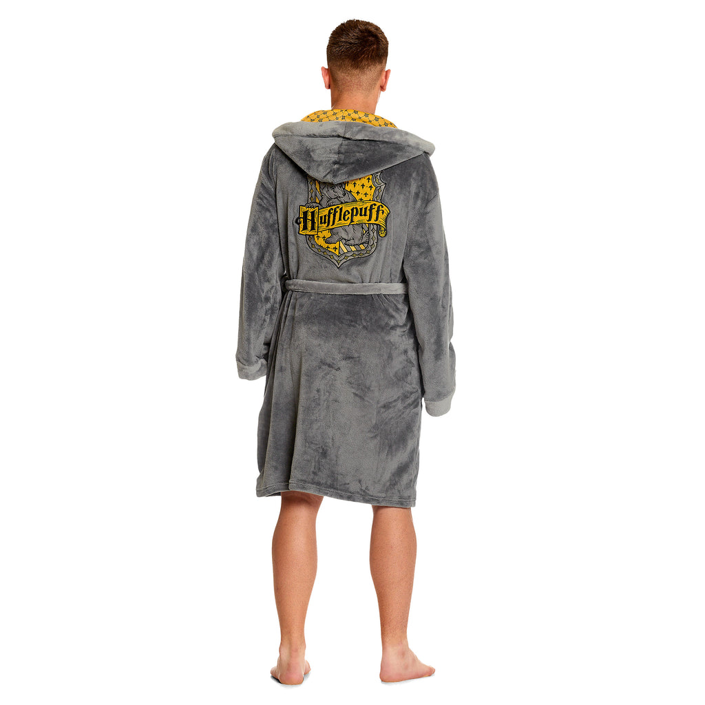 Product image Harry Potter - Hufflepuff Crest Bathrobe gray