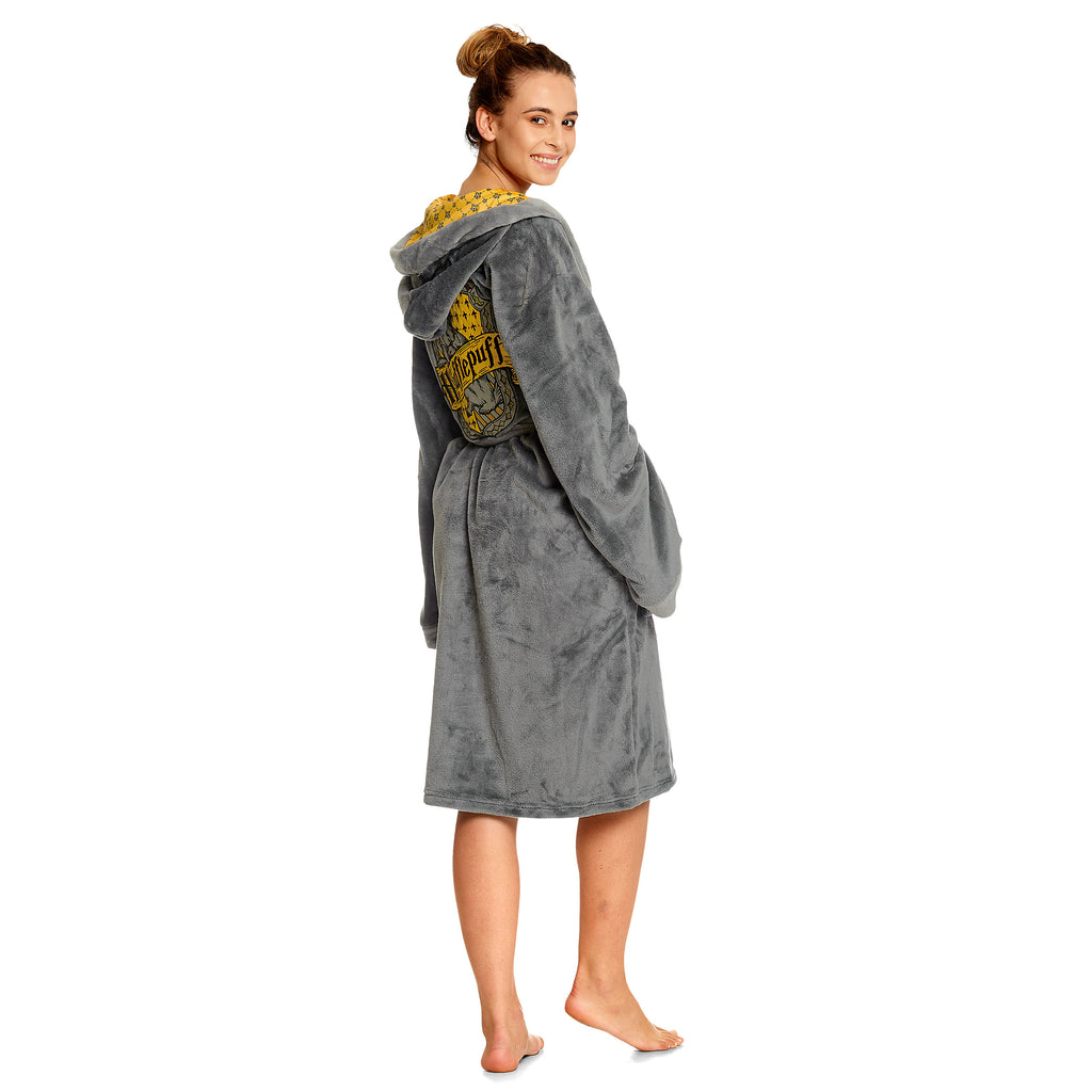Product image Harry Potter - Hufflepuff Crest Bathrobe gray