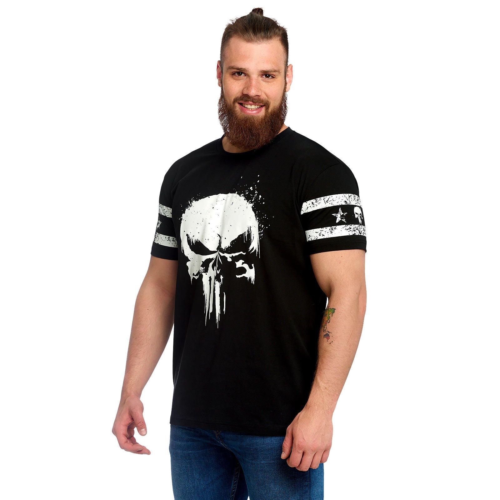 Product image Punisher - Skull Logo T-Shirt with sleeve print black