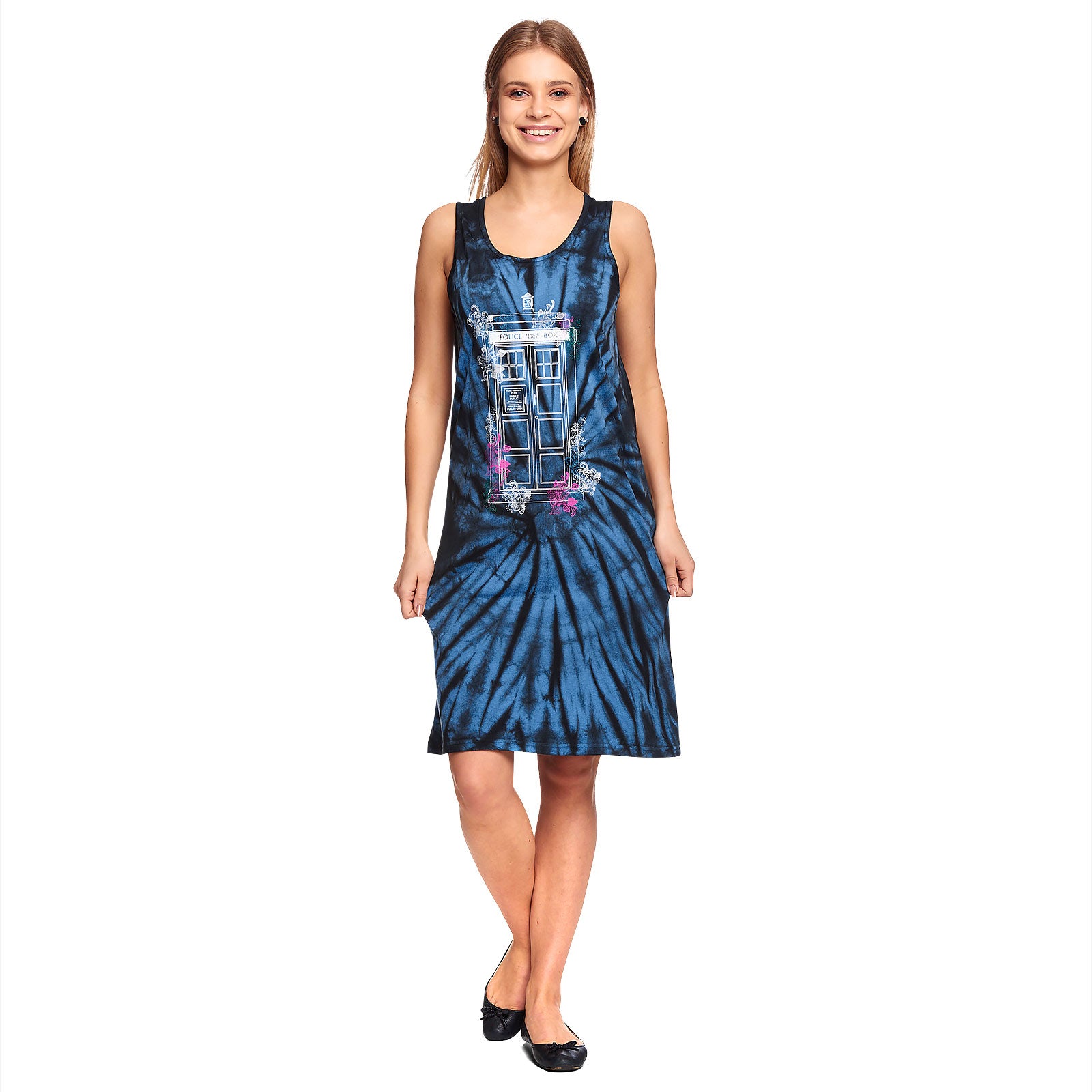 Product image Doctor Who - Floral Tardis Batik Mini Dress
