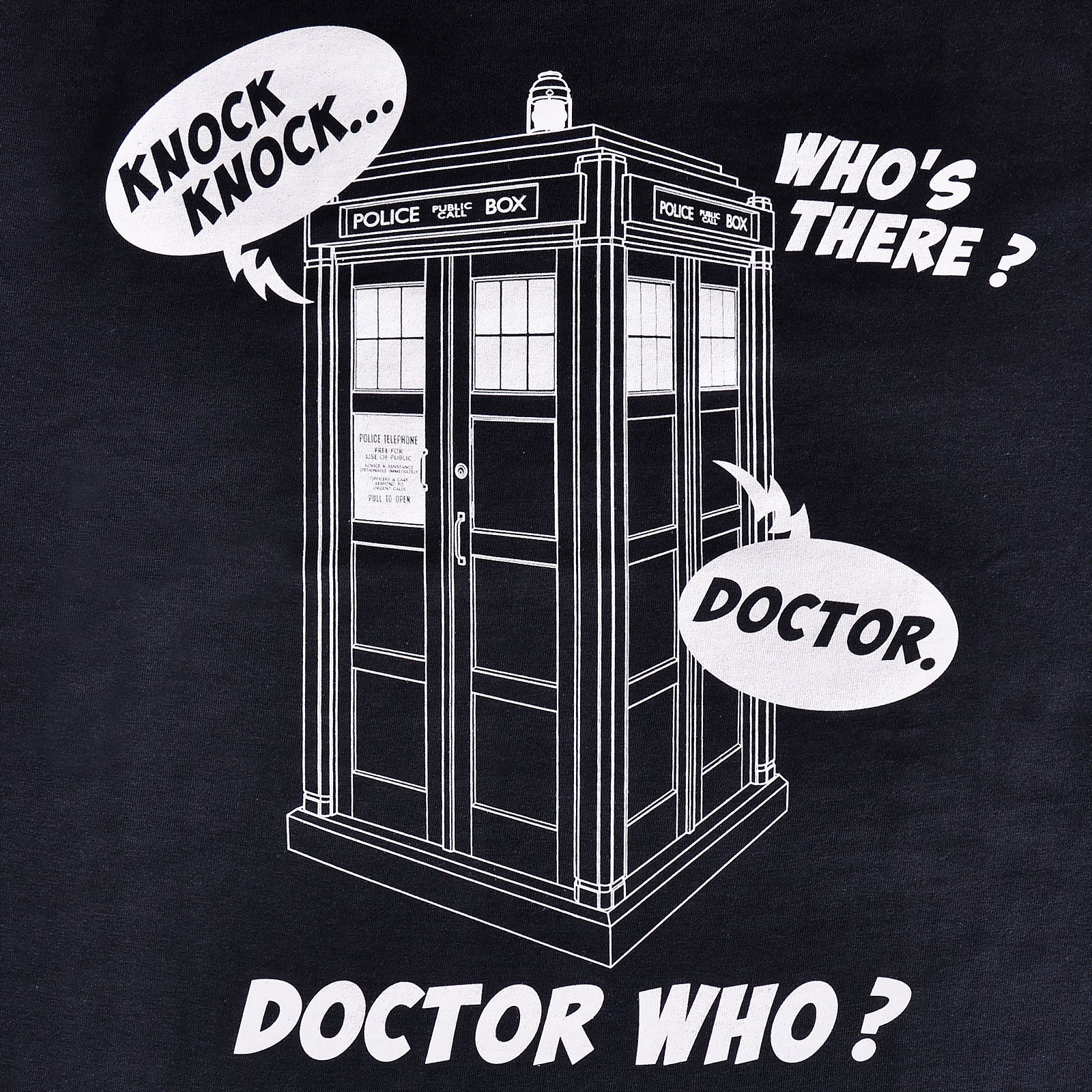 Product image Doctor Who - Tardis Knock Knock T-Shirt blue