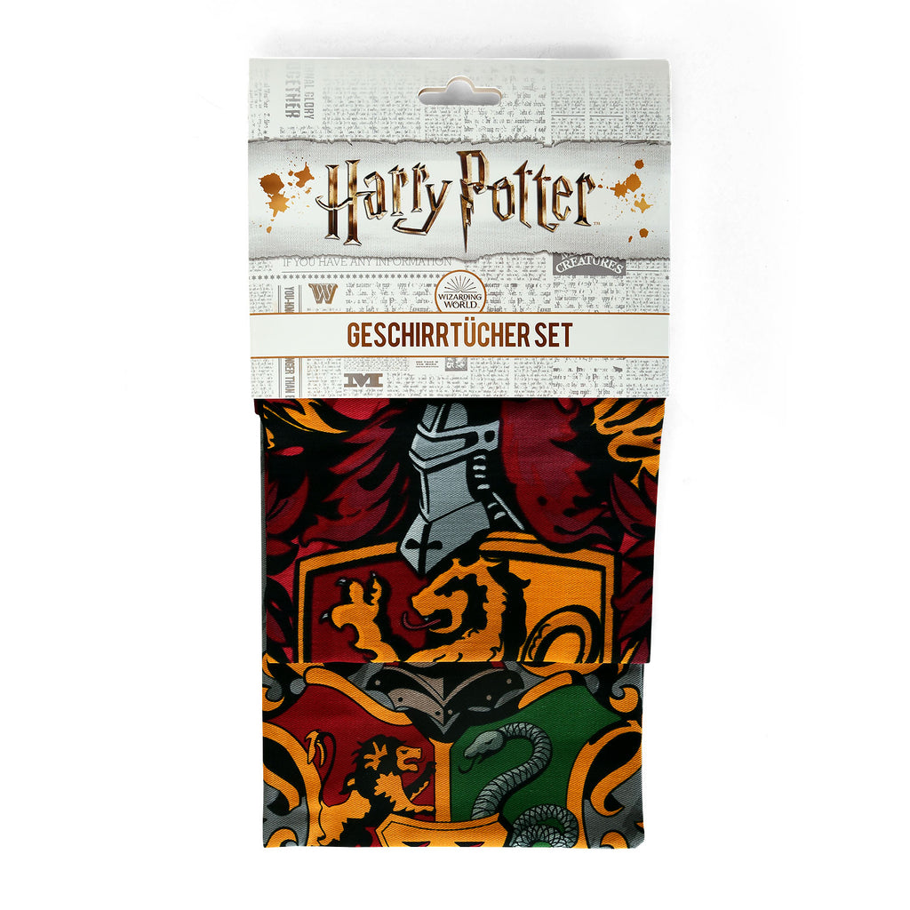 Product image Harry Potter - Gryffindor & Hogwarts Tea Towels Set
