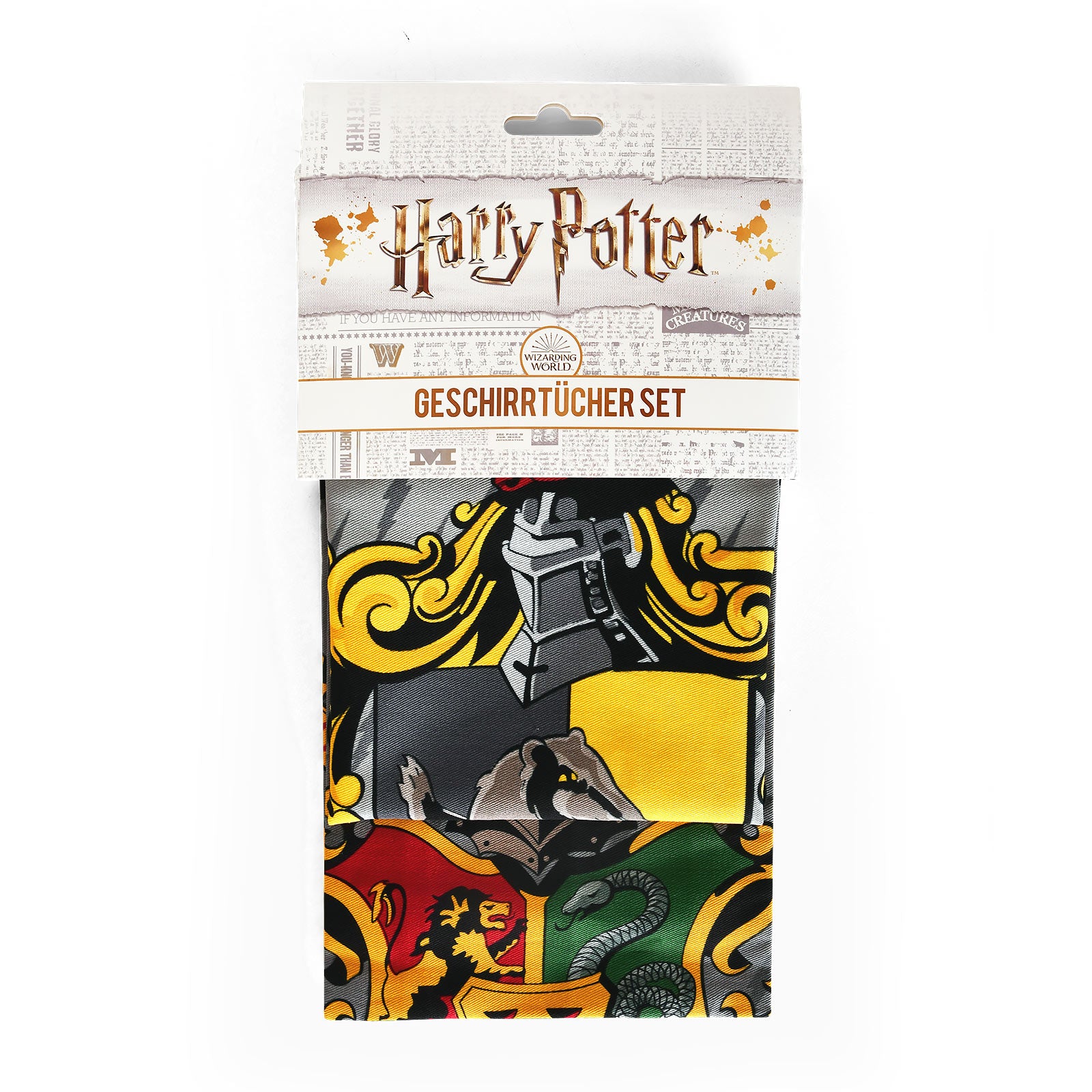 Product image Harry Potter - Hufflepuff & Hogwarts Dish Towels Set