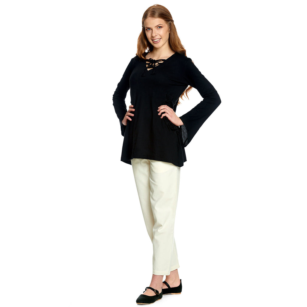Product image Medieval Blouse Lea with Hood Black
