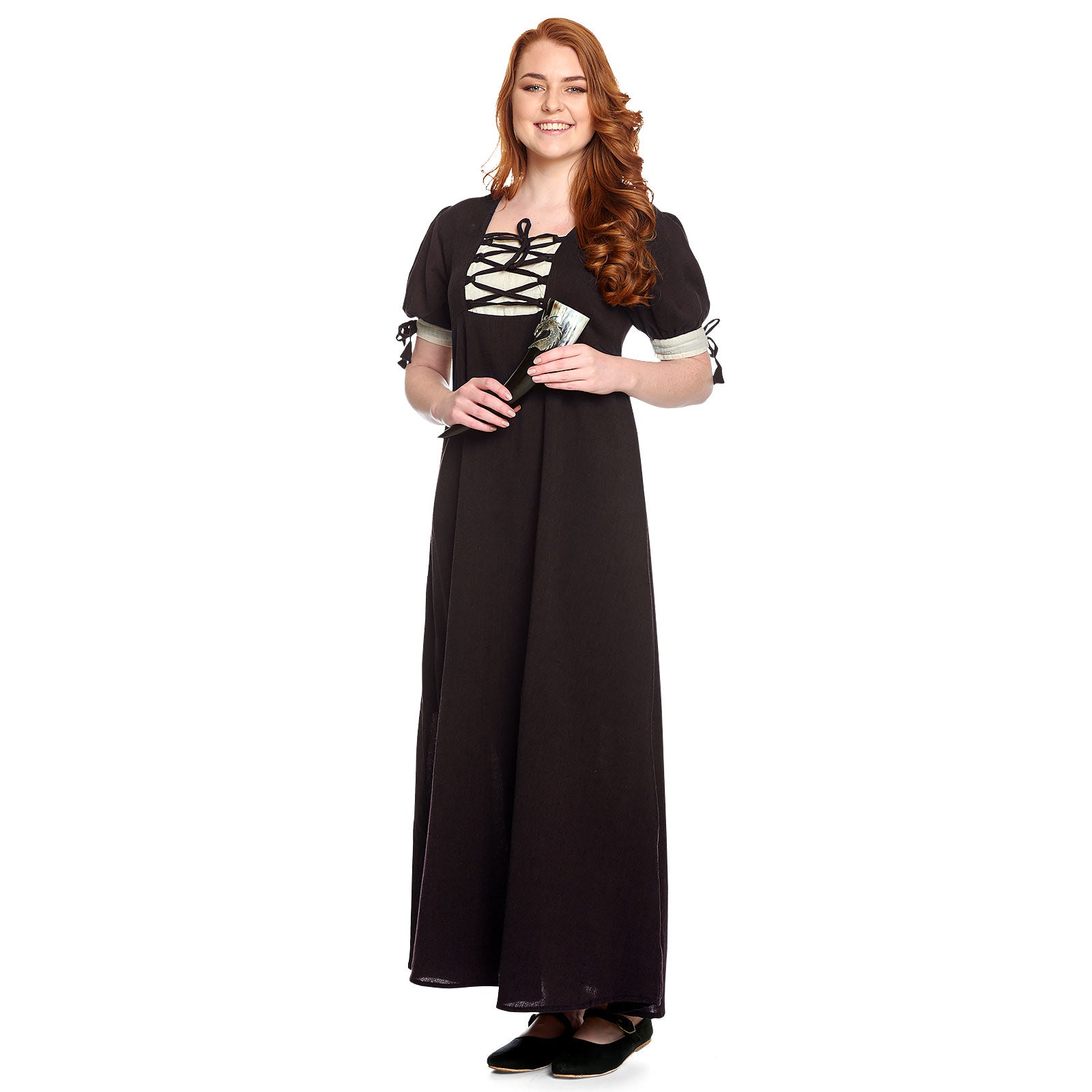 Product image Medieval Summer Dress Lysa Brown-Beige