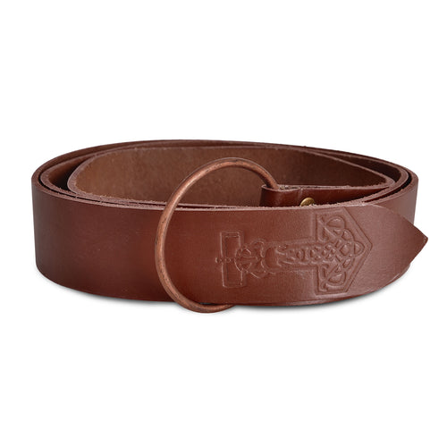 Product image Medieval Ring Belt with Thor’s Hammer Embossing brown