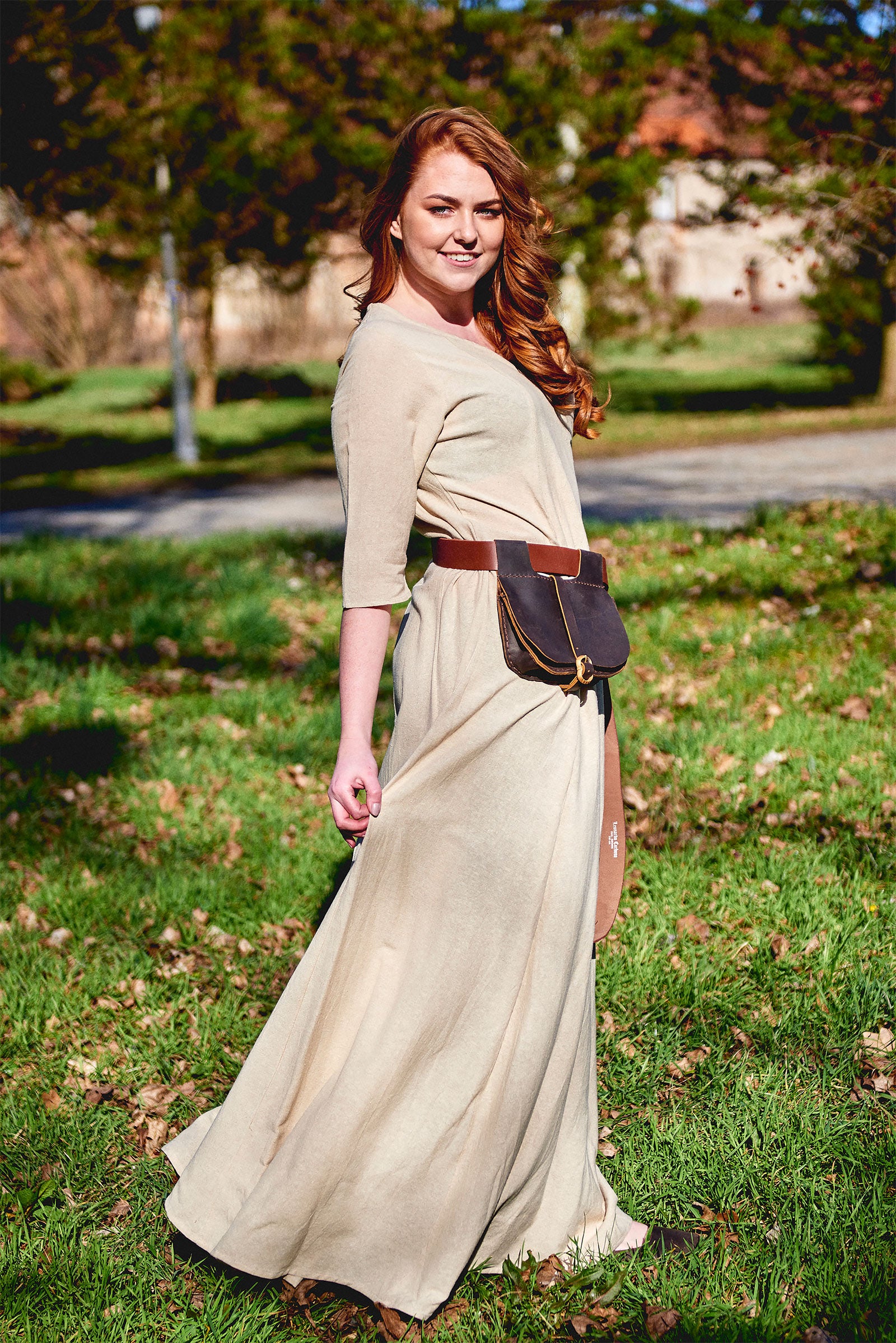 Product image Medieval Leather Belt Pouch Udo brown