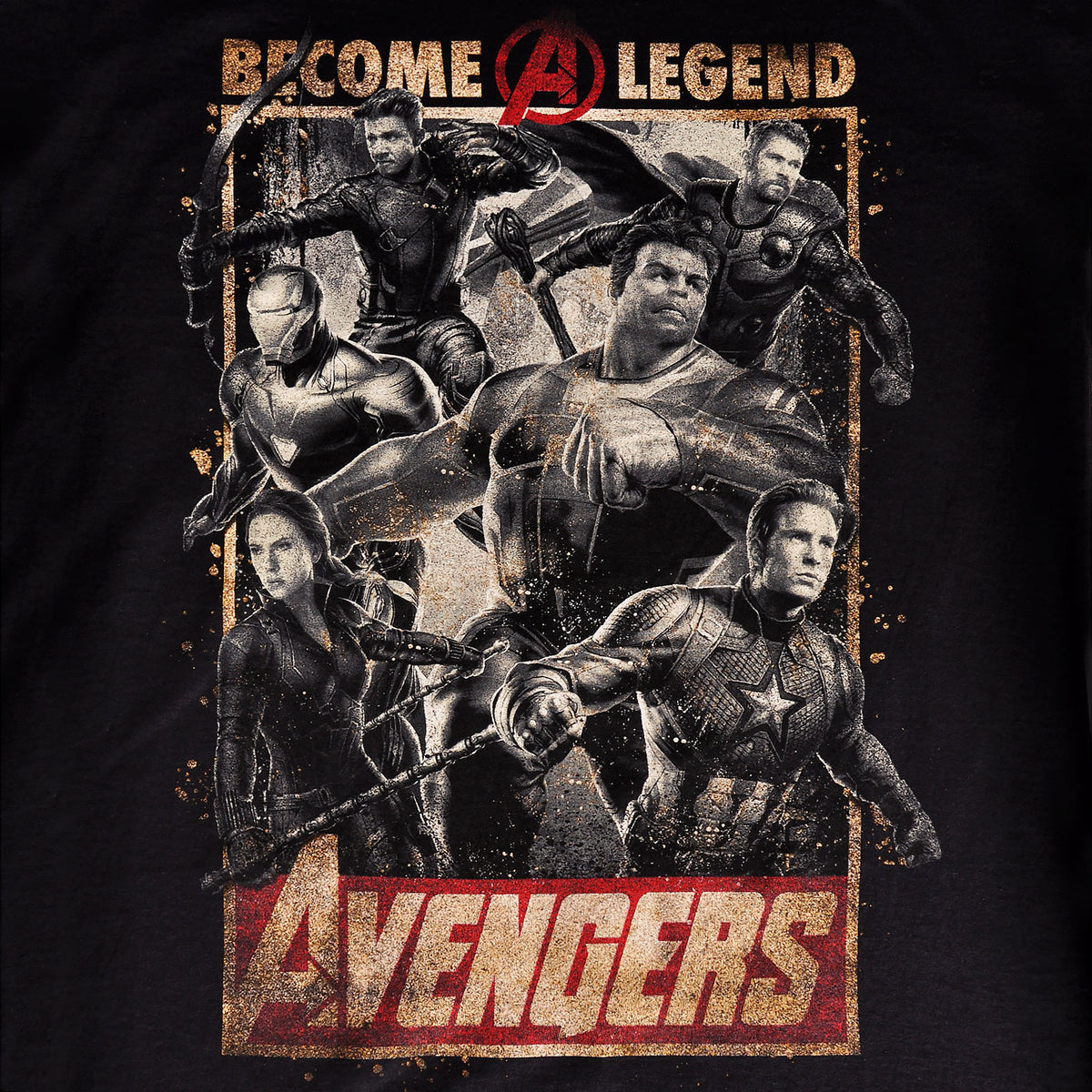 Product image Avengers - Become A Legend Poster T-Shirt black