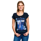 Product image Doctor Who - Floral Tardis Women's T-Shirt Blue