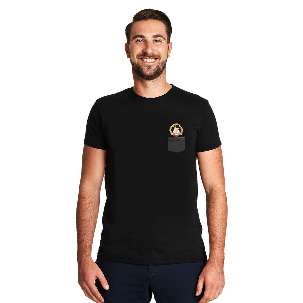 Product image One Piece - Pocket Luffy T-Shirt black
