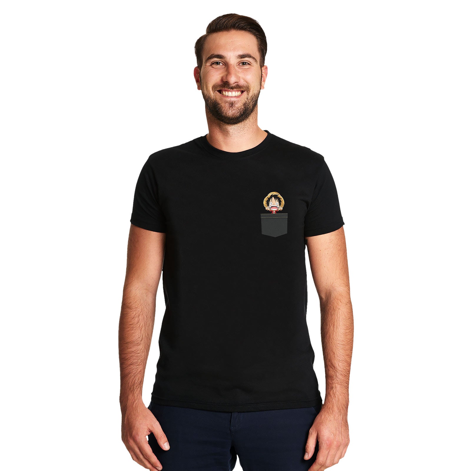 Product image One Piece - Pocket Luffy T-Shirt black