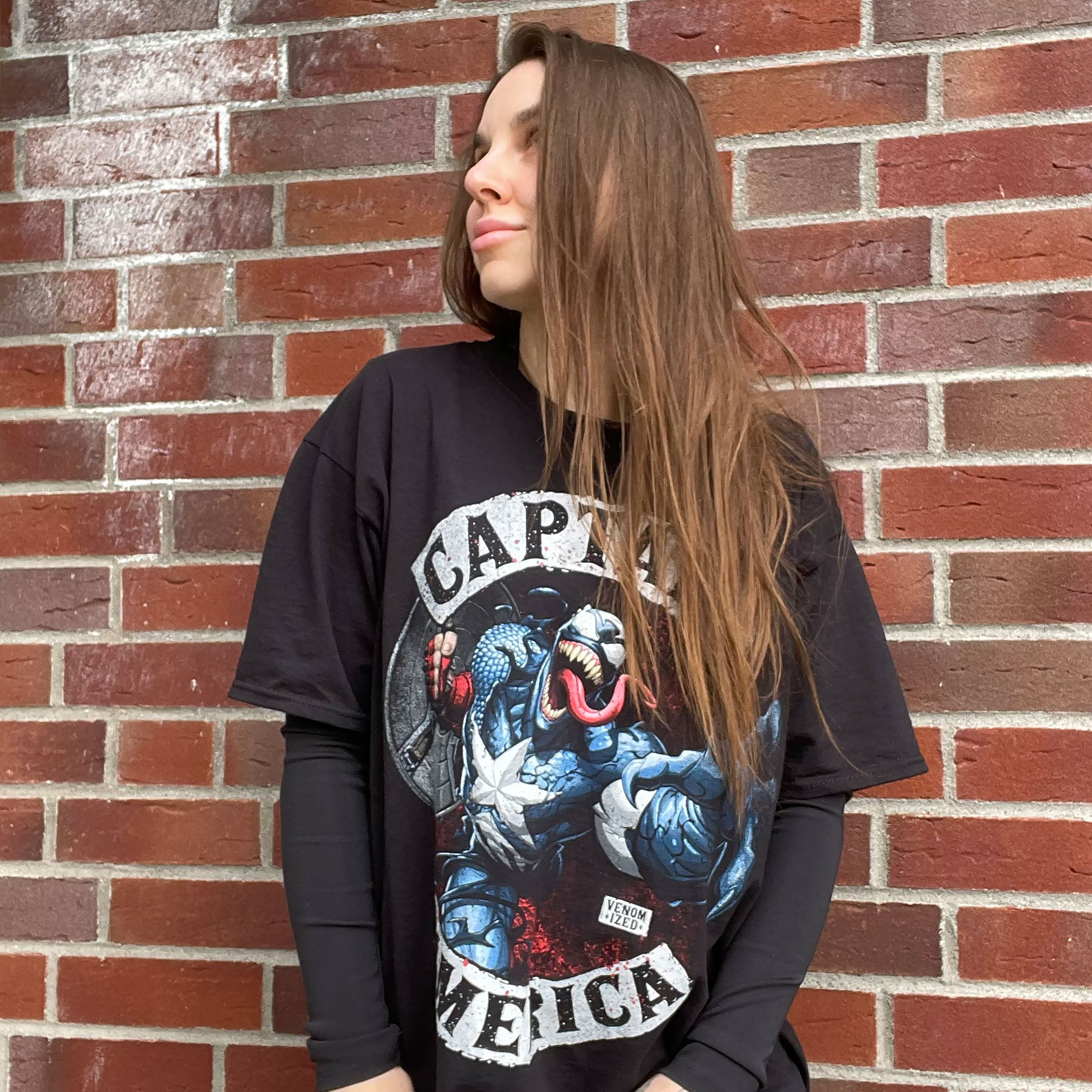 Product image Captain America - Venomized T-Shirt Black