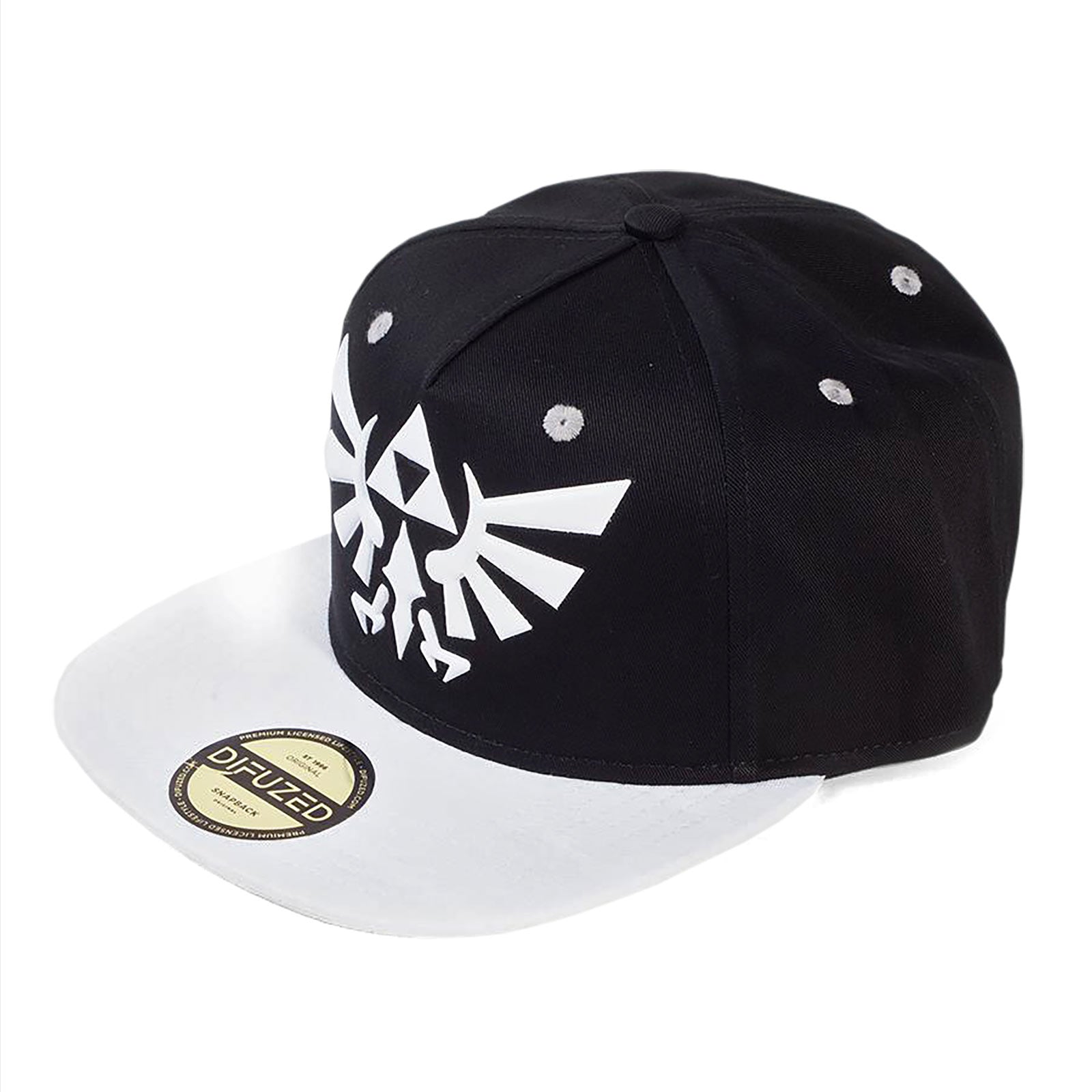 Product image Zelda - Hyrule Logo Snapback Cap black-white