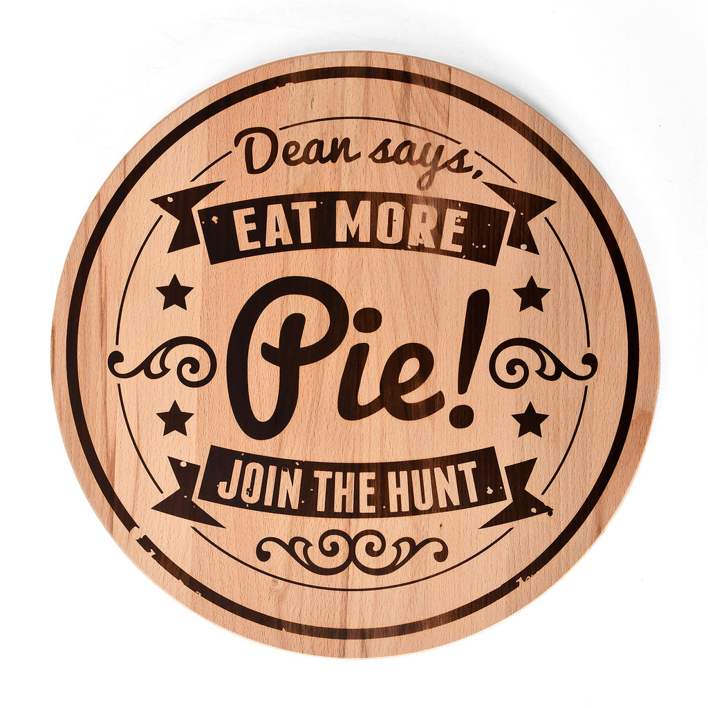 Product image Supernatural - Eat More Pie cutting board beech