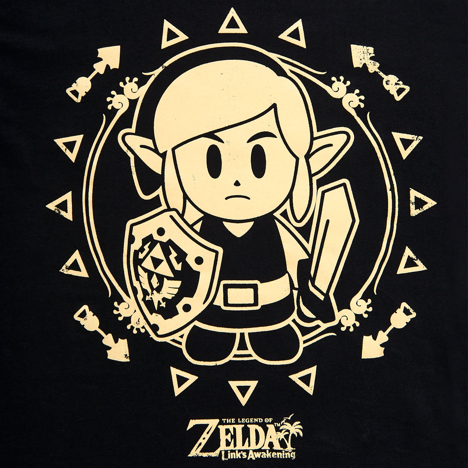 Product image Zelda - Link's Awakening Tribal T-Shirt Black