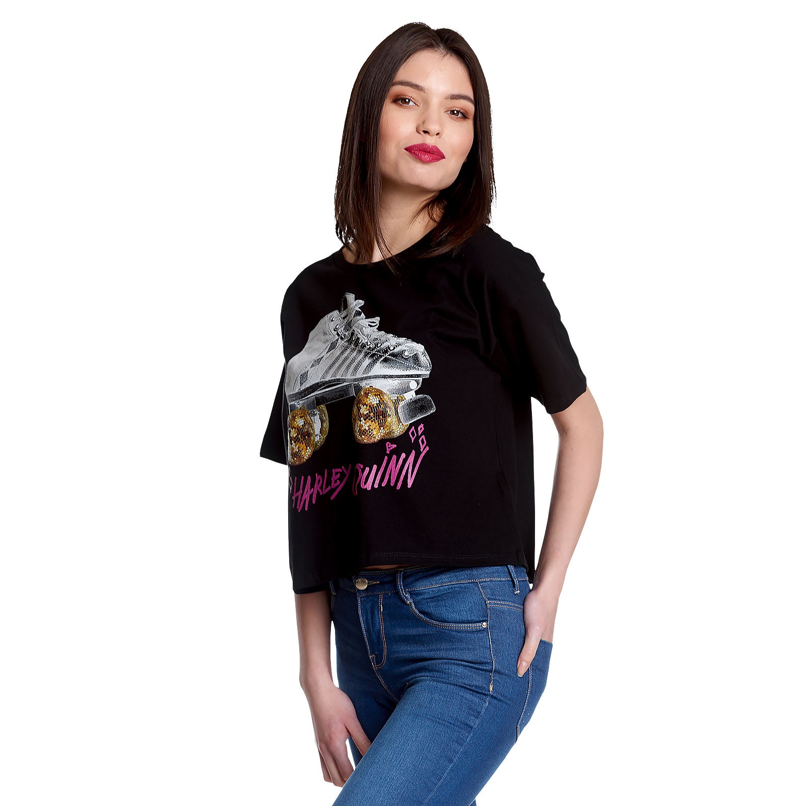 Product image Birds of Prey - Harley Roller Skates Crop Top Women's Black