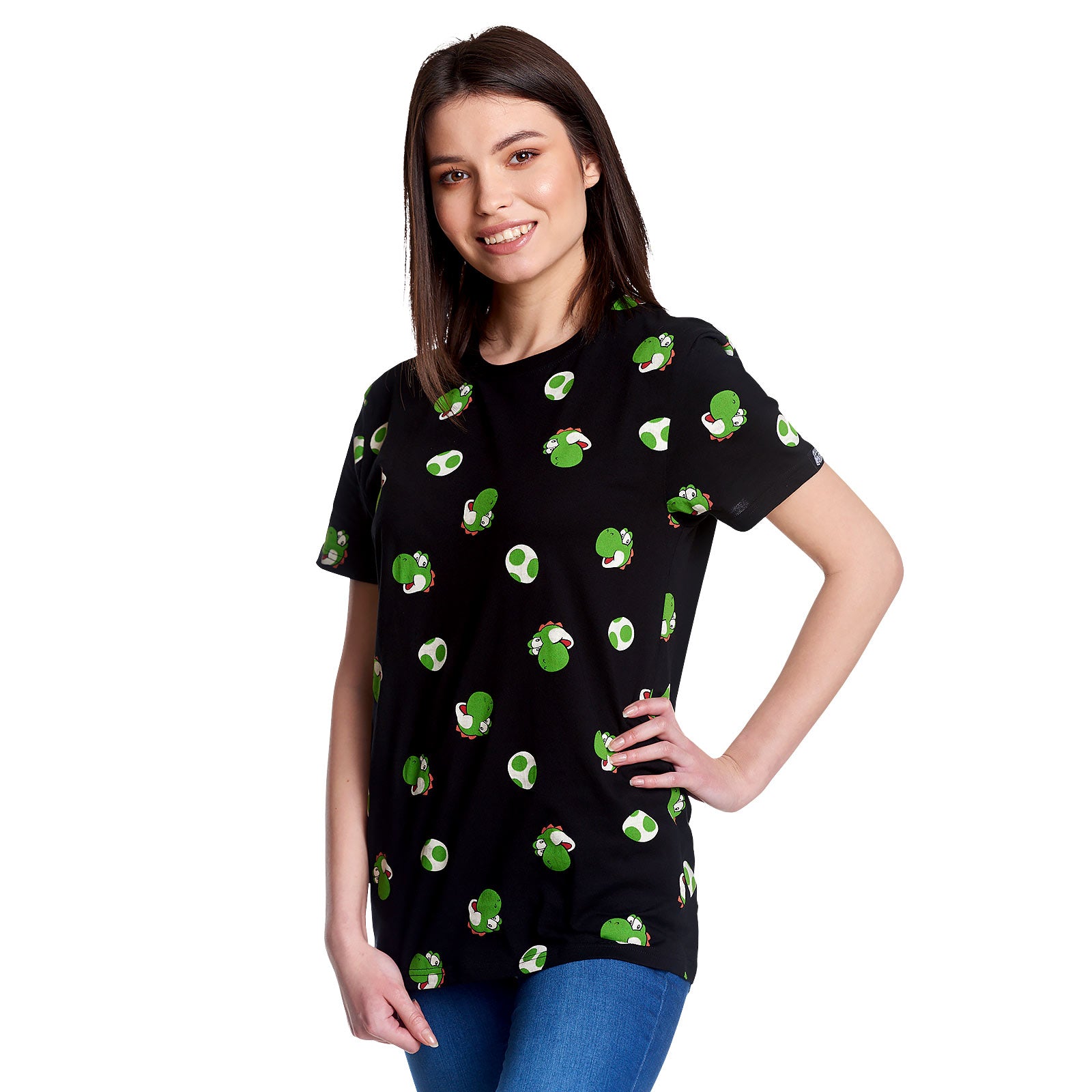 Product image Super Mario - Yoshi & Eggs T-Shirt Black