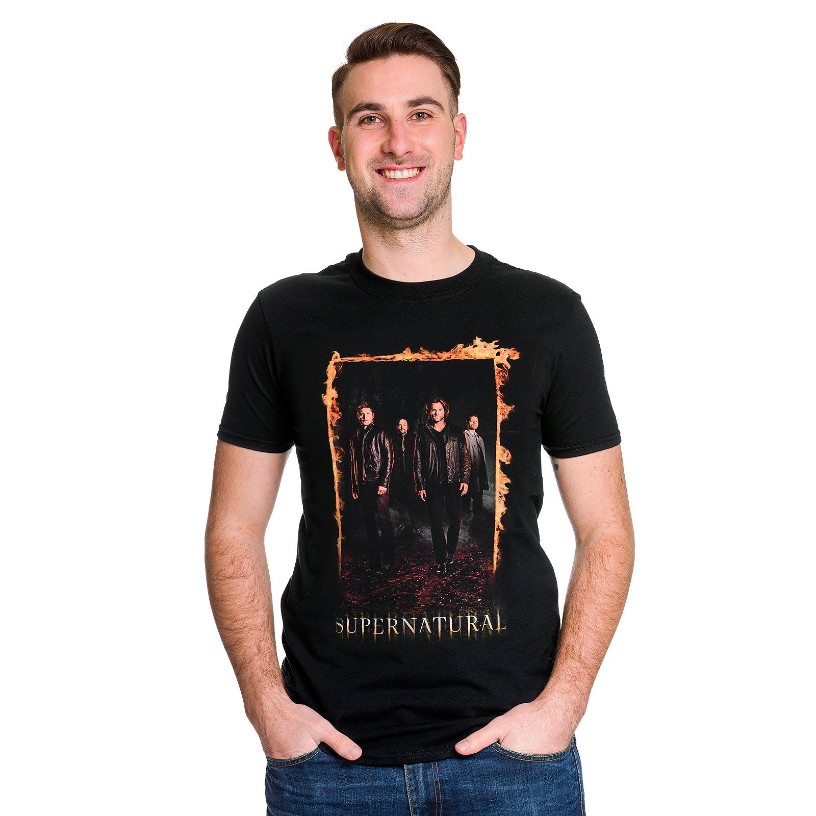 Product image Supernatural - Burning Gate Poster T-Shirt black