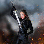 Product image Geralt of Rivia Silver Sword Replica with Sheath for Witcher Fans