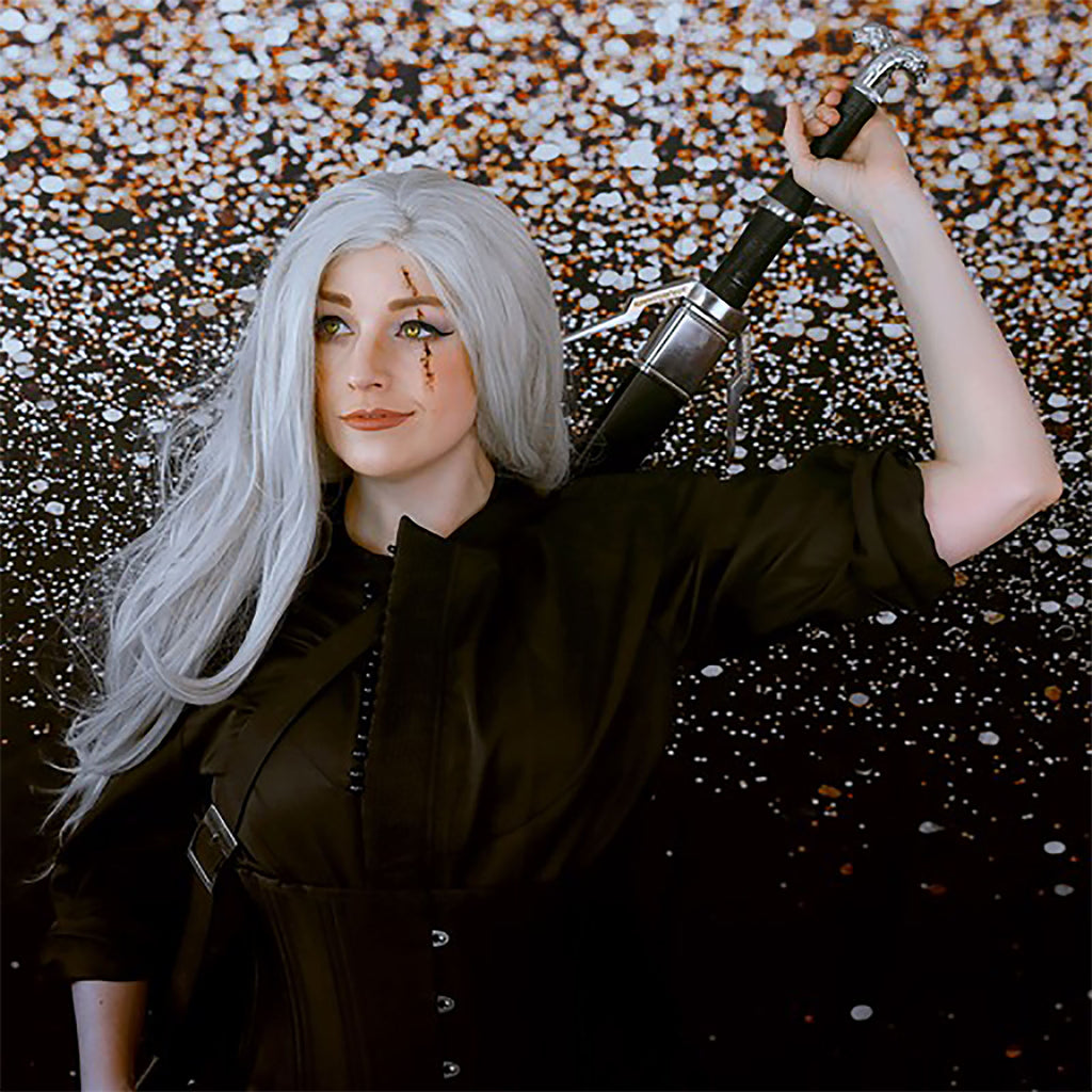 Product image Geralt of Rivia Silver Sword Replica with Sheath for Witcher Fans