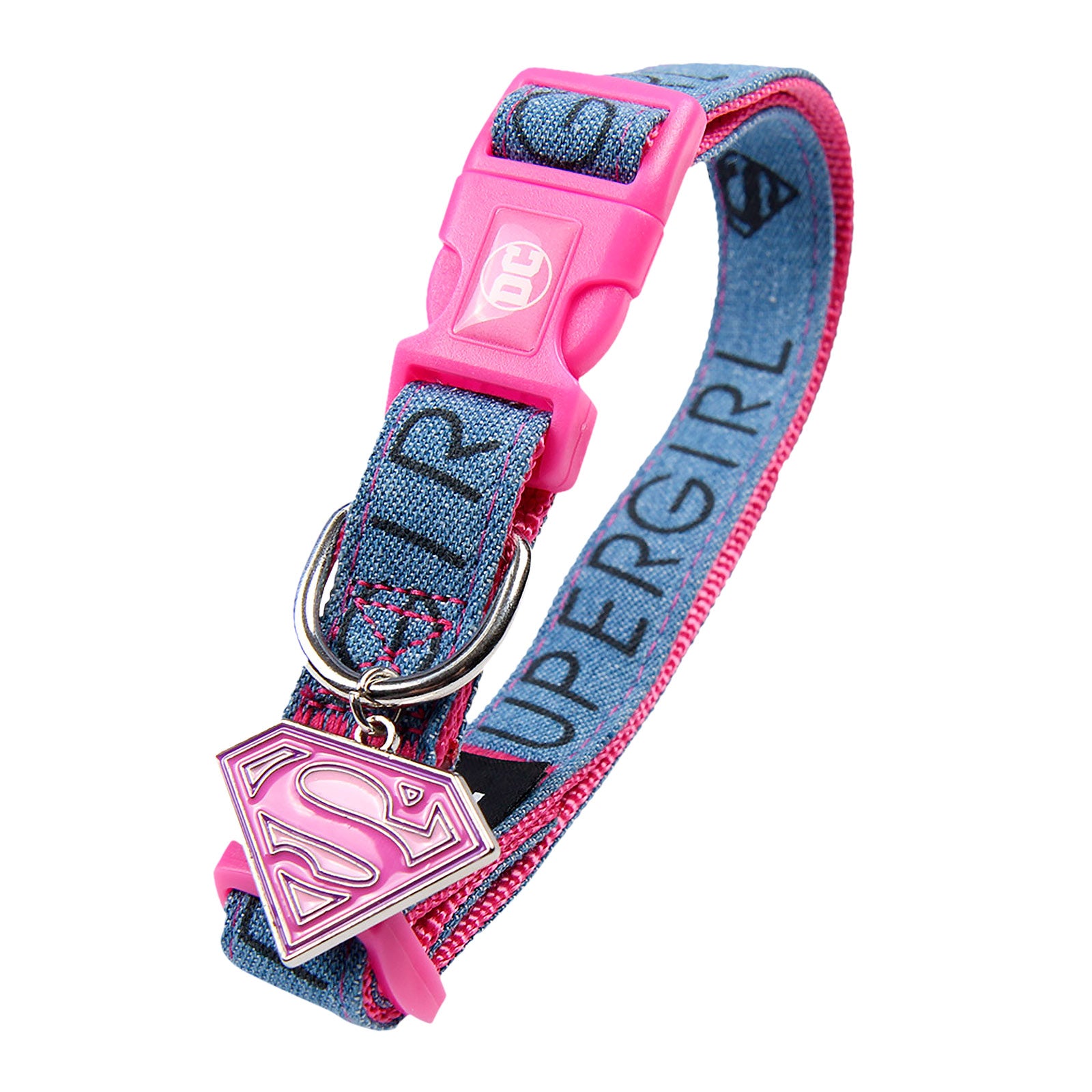 Product image Supergirl Click-Collar for Dogs pink-blue