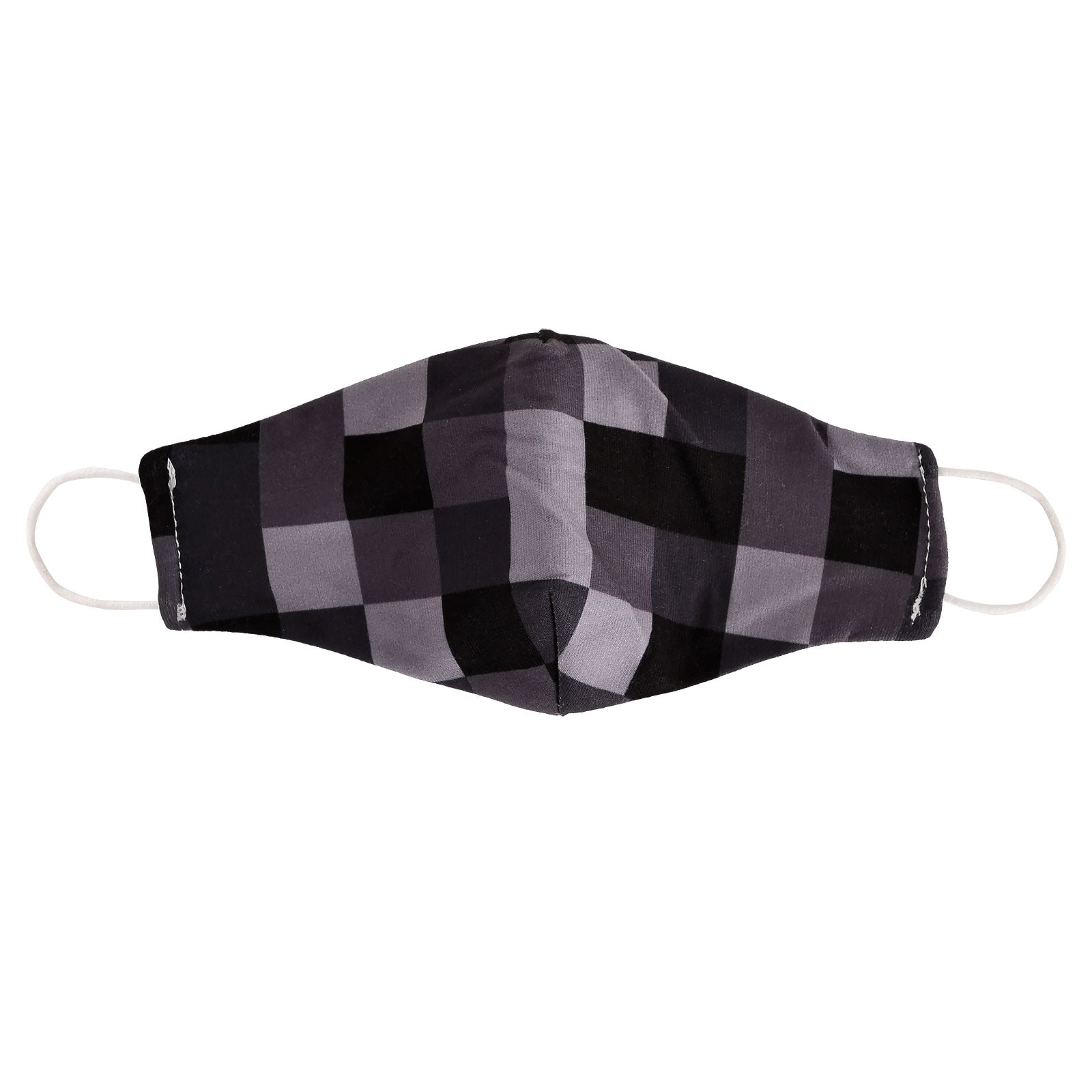 Product image Pixel face mask for Minecraft fans grey