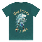 Product image Zelda - Link with Wolf-Link T-Shirt turquoise