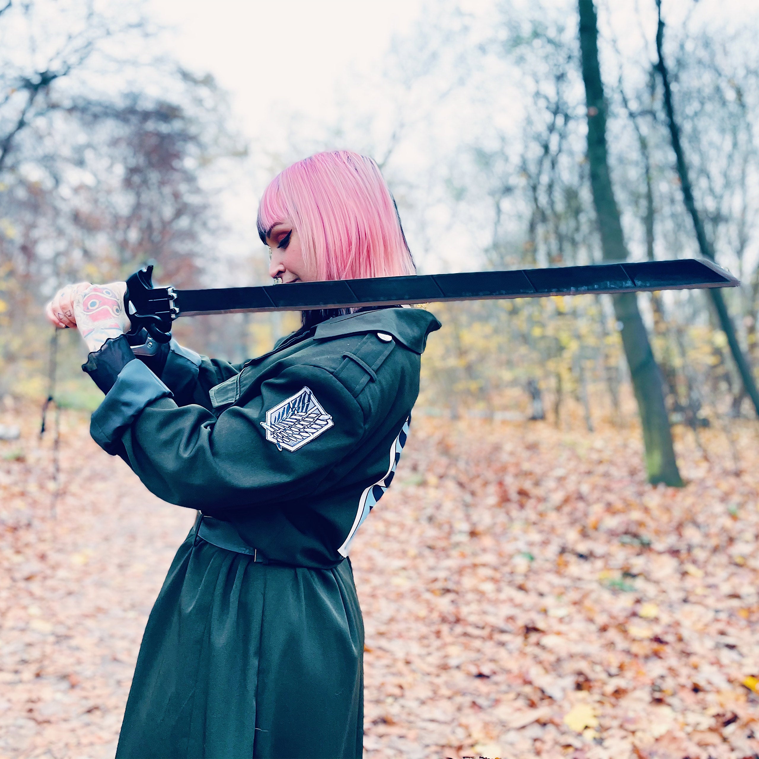 Product image Half-Blade Sword Replica with Sheath for Attack on Titan Fans
