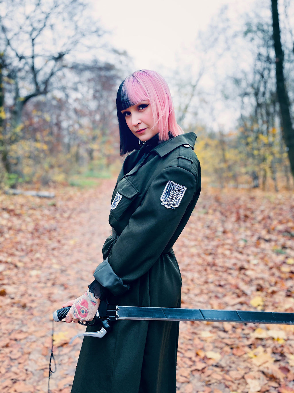 Product image Half-Blade Sword Replica with Sheath for Attack on Titan Fans