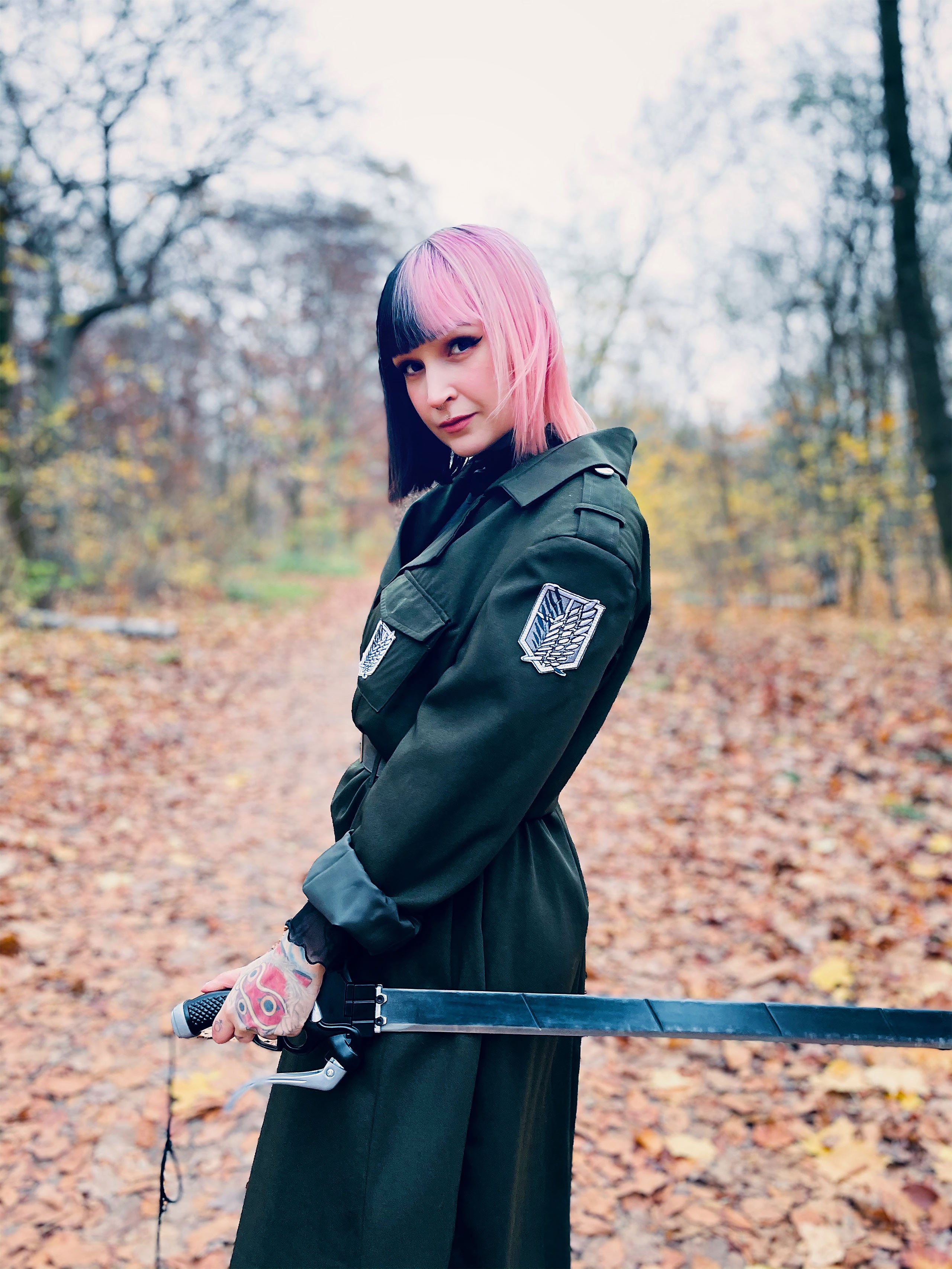 Product image Half-Blade Sword Replica with Sheath for Attack on Titan Fans