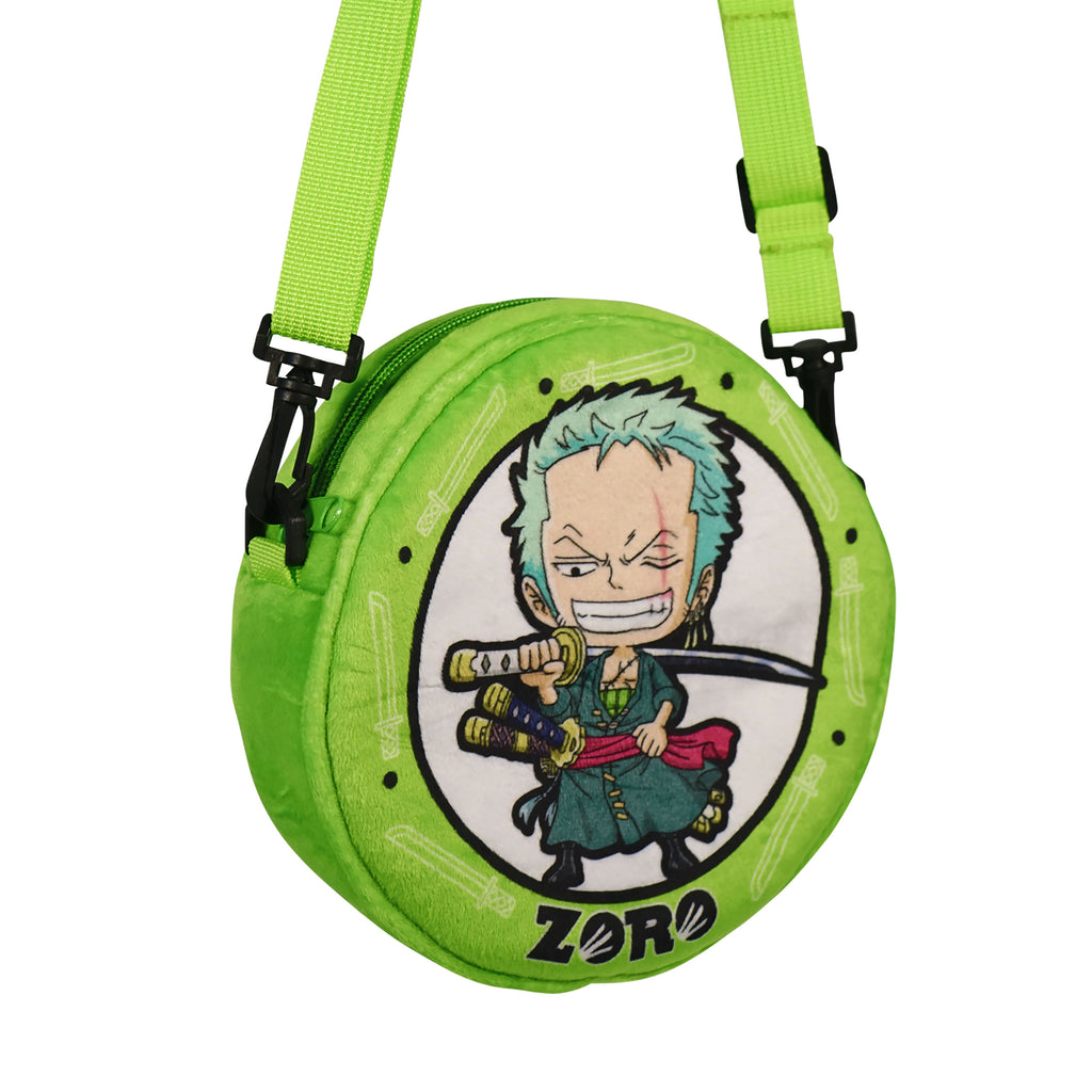 Product image One Piece - Zoro Plush Crossbody Bag green