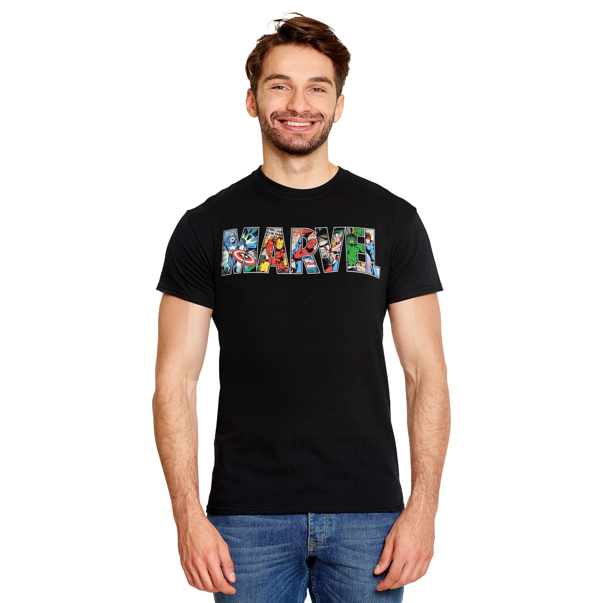 Product image Marvel - Comic Strip Logo T-Shirt black