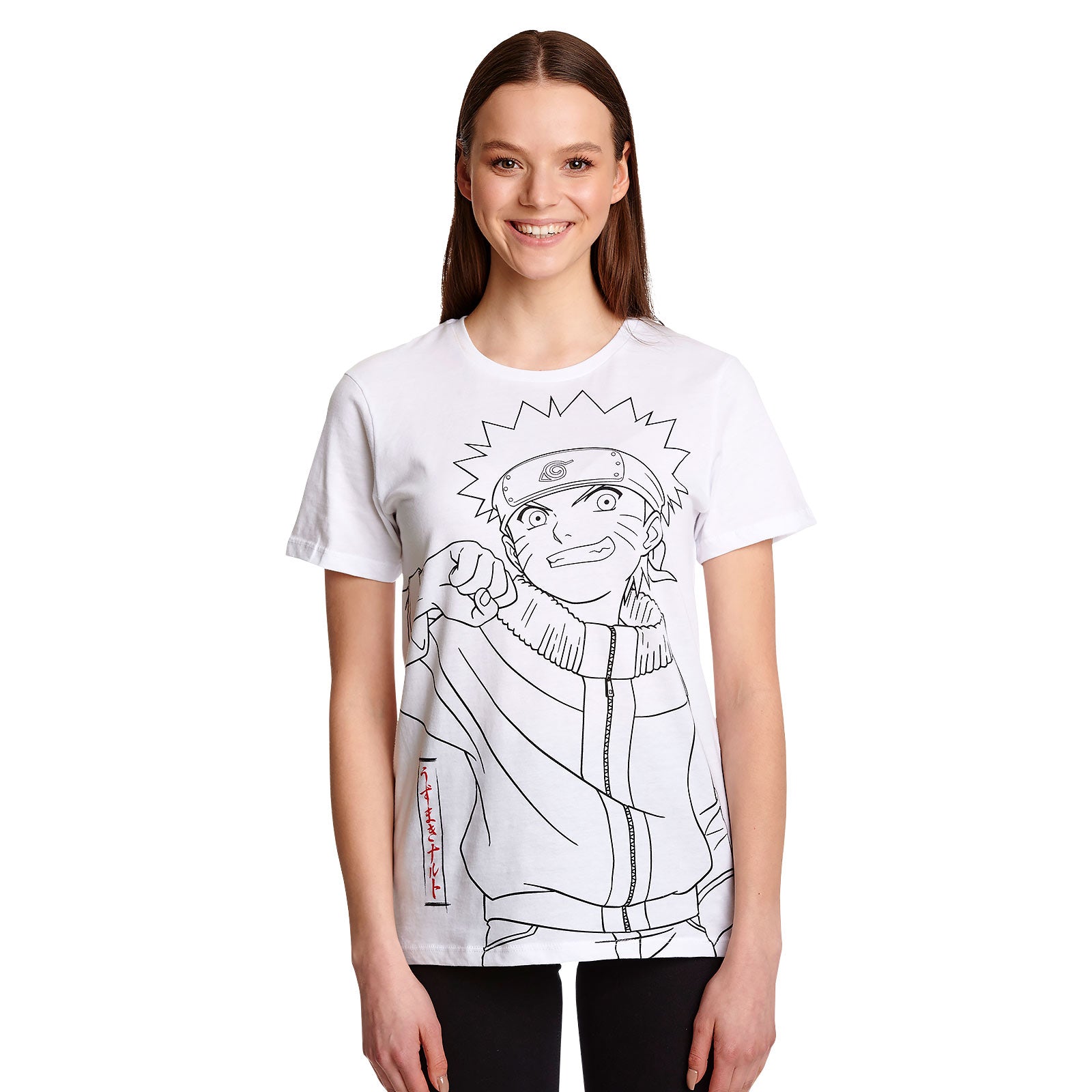 Product image Naruto - Monochrome Sketch T-Shirt white