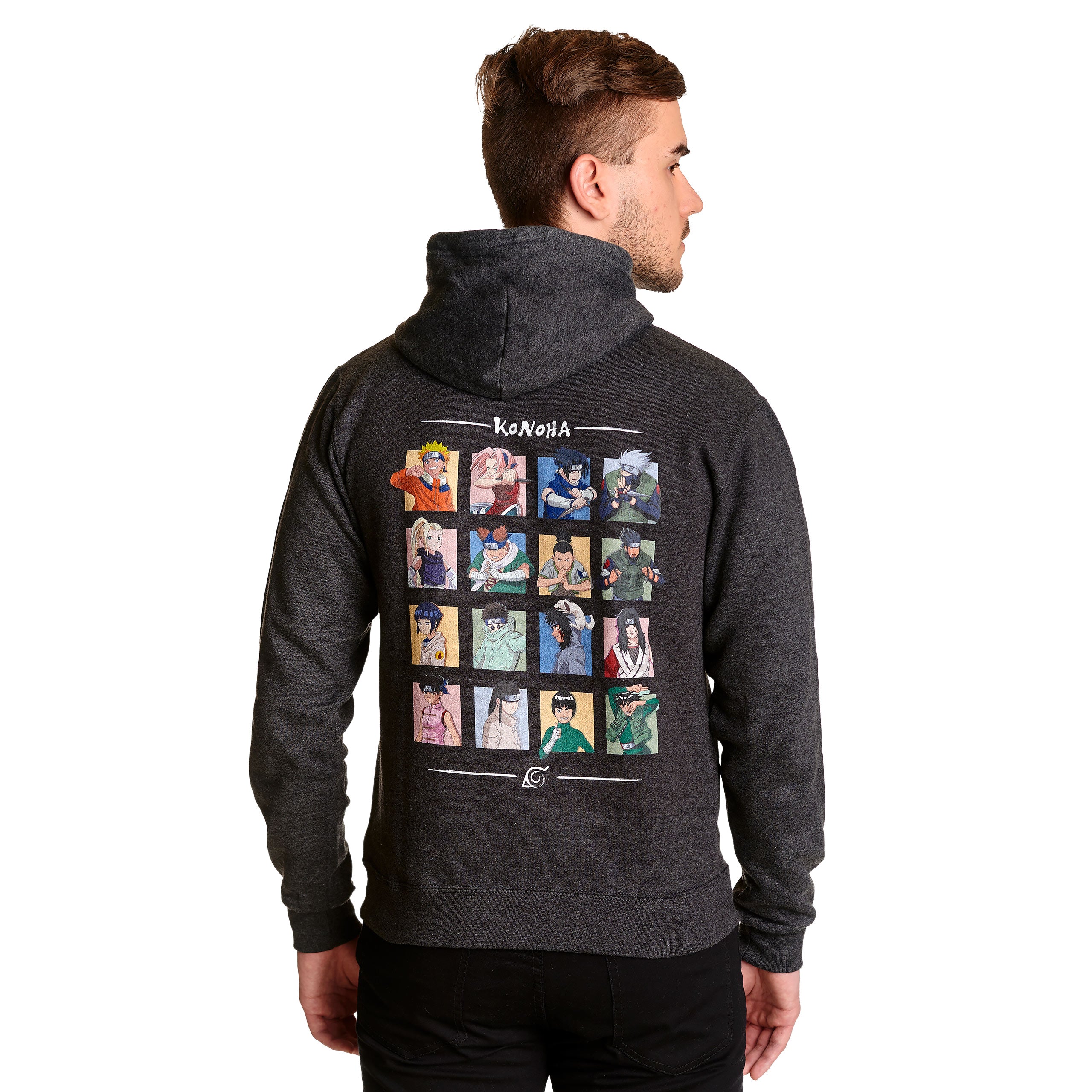 Product image Naruto - Characters of Konoha Hoodie gray