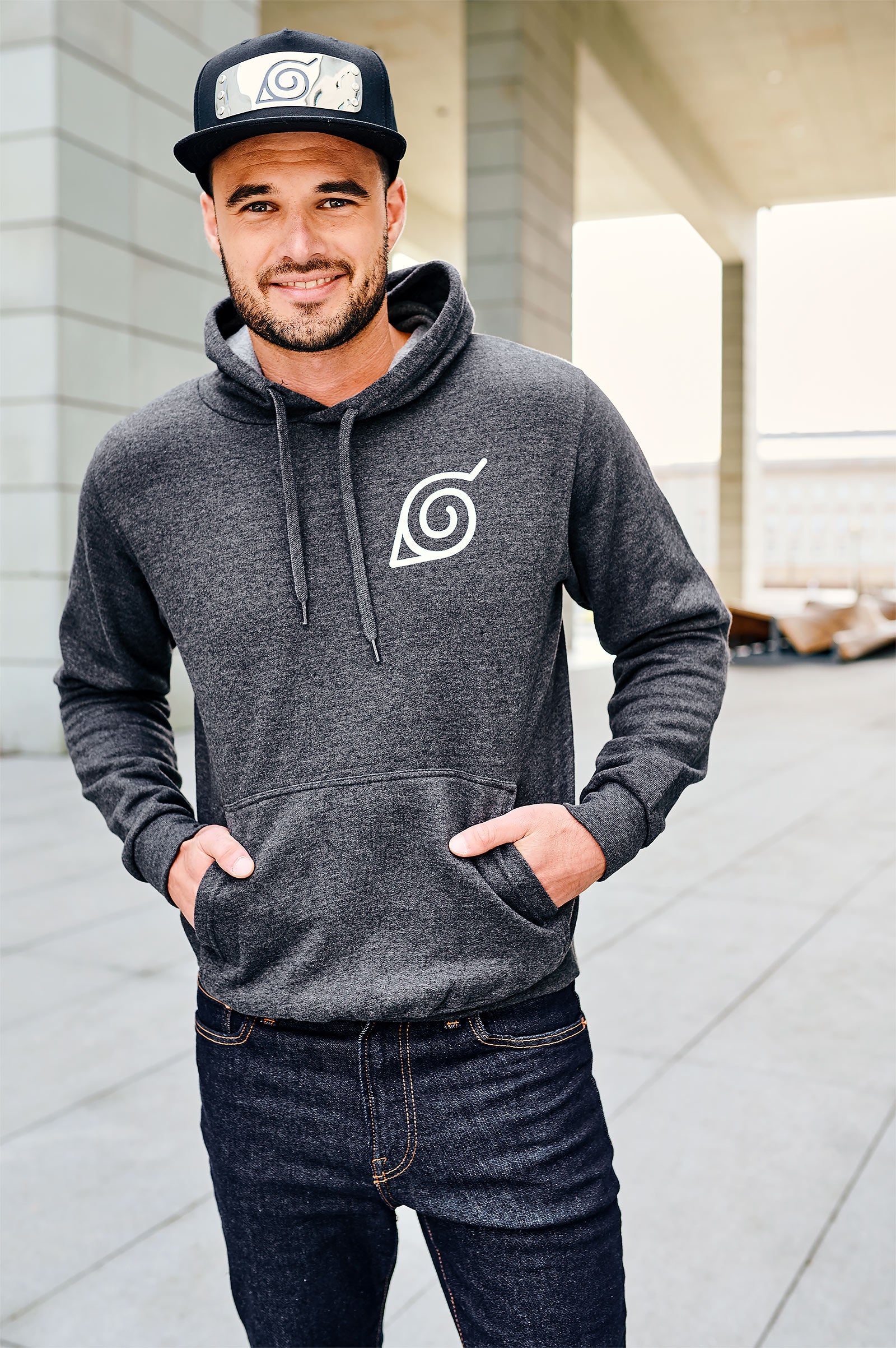 Product image Naruto - Characters of Konoha Hoodie gray