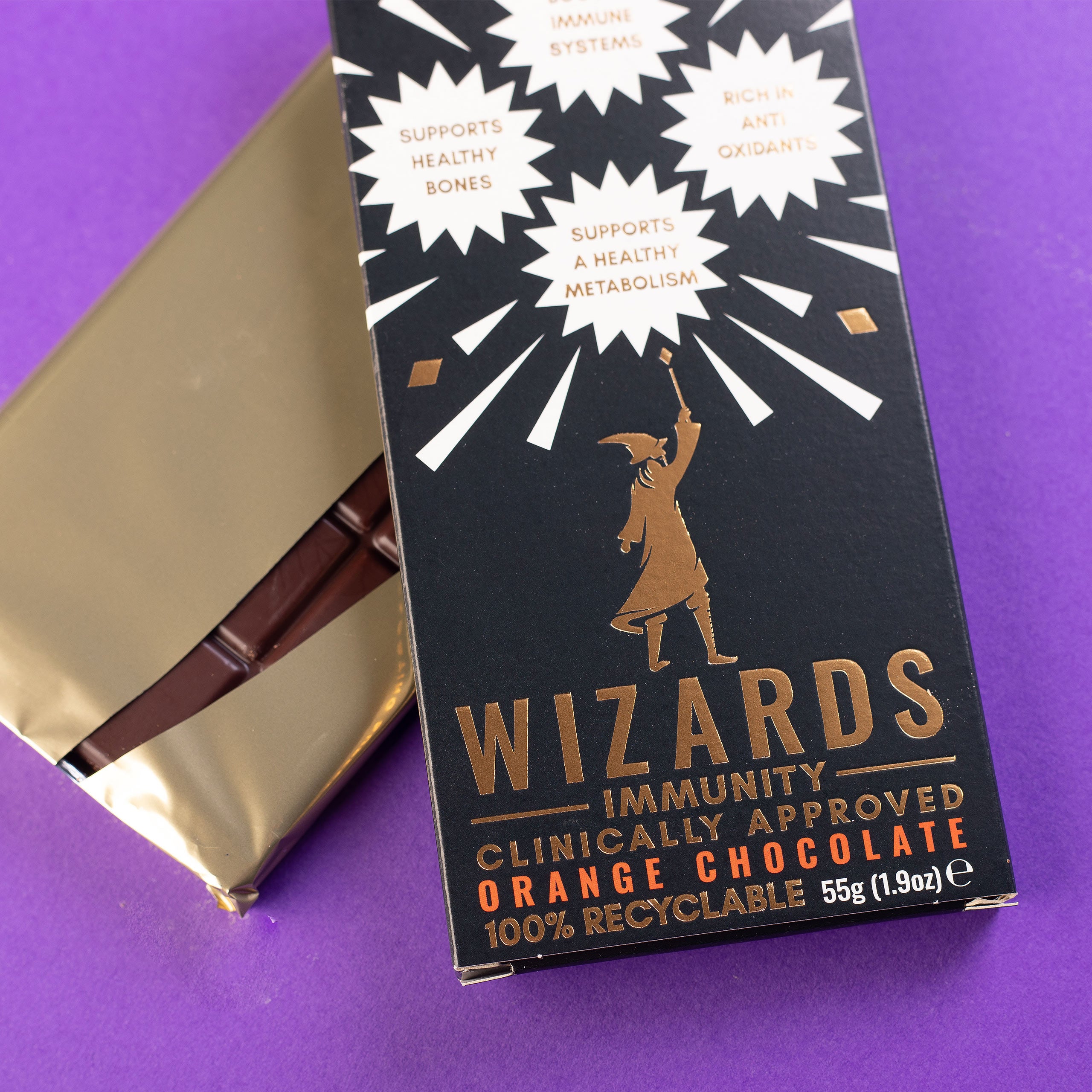 Product image Wizards Magic - Immunity Orange Chocolate 12 bars