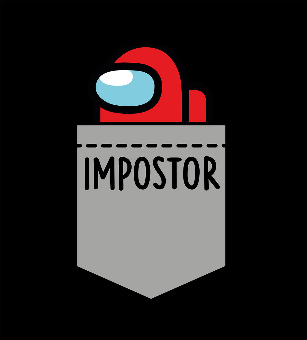 Product image Impostor Pocket T-Shirt for Among Us Fans Black