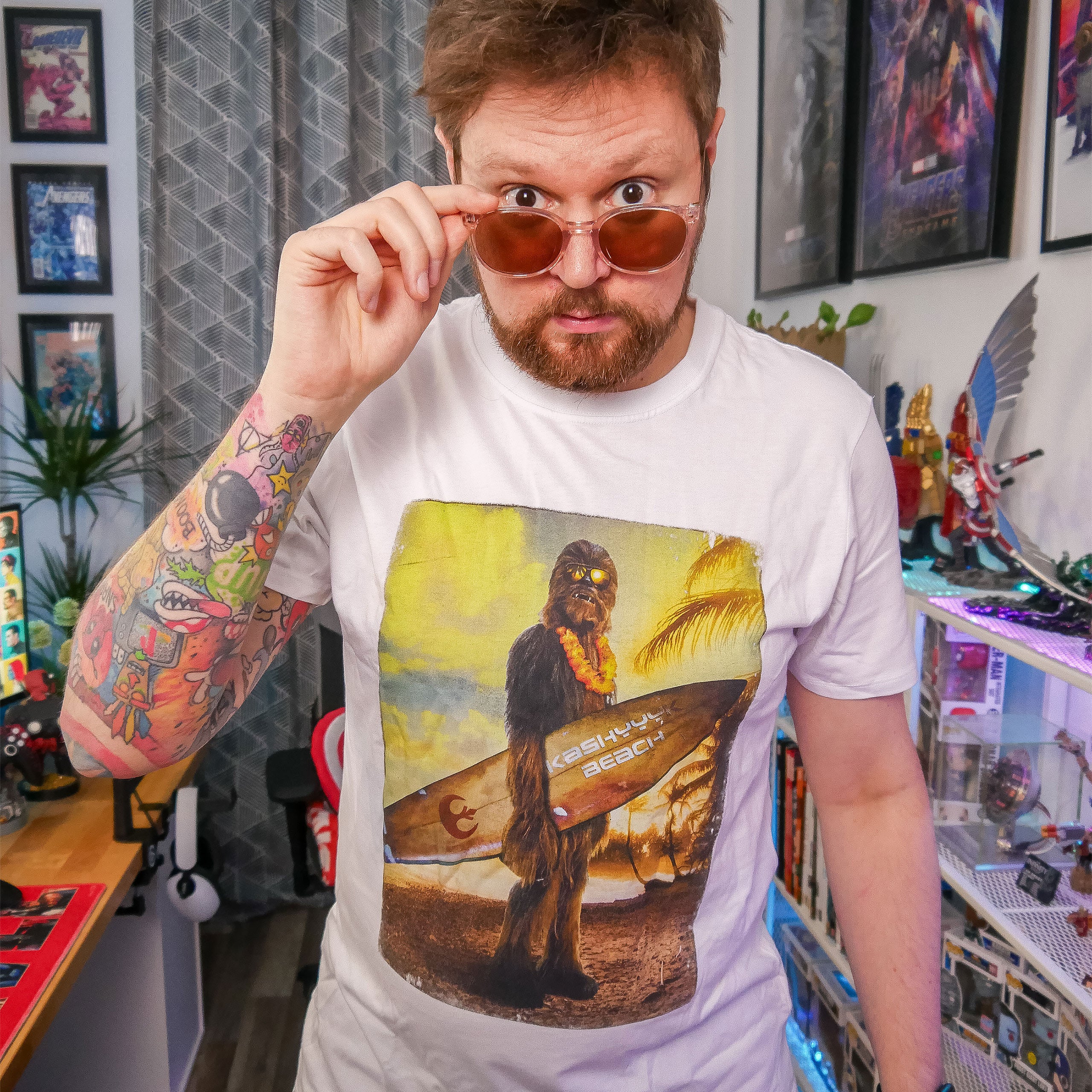 Product image Star Wars - Wookiee Surfer T-Shirt white