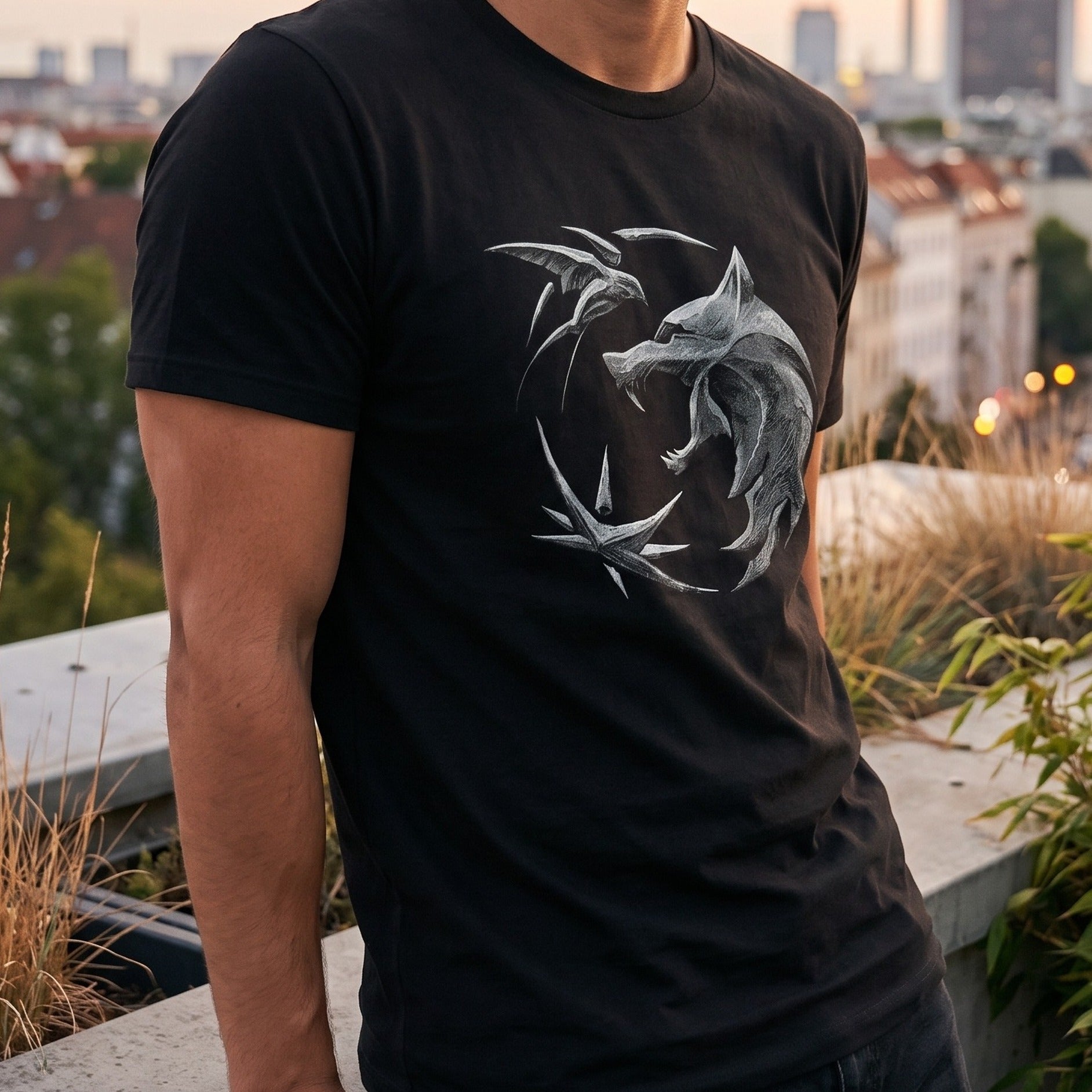 Product image Witcher - Wolf Emblem T-Shirt Black