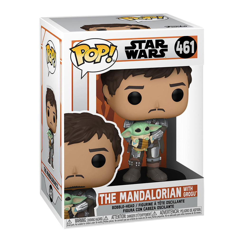 Product image Mando with Grogu Funko Pop Figure - Star Wars The Mandalorian