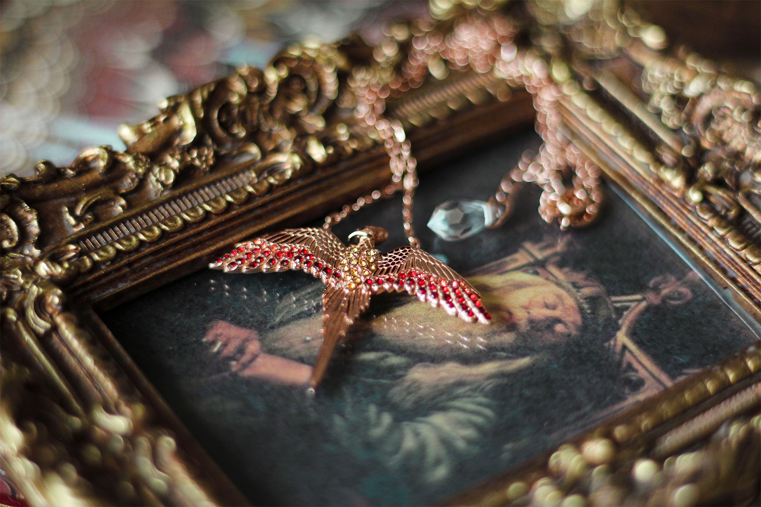 Product image Harry Potter - Fawkes Necklace with Crystals