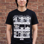 Product image Grogu Emotions Women's T-Shirt Black - Star Wars The Mandalorian
